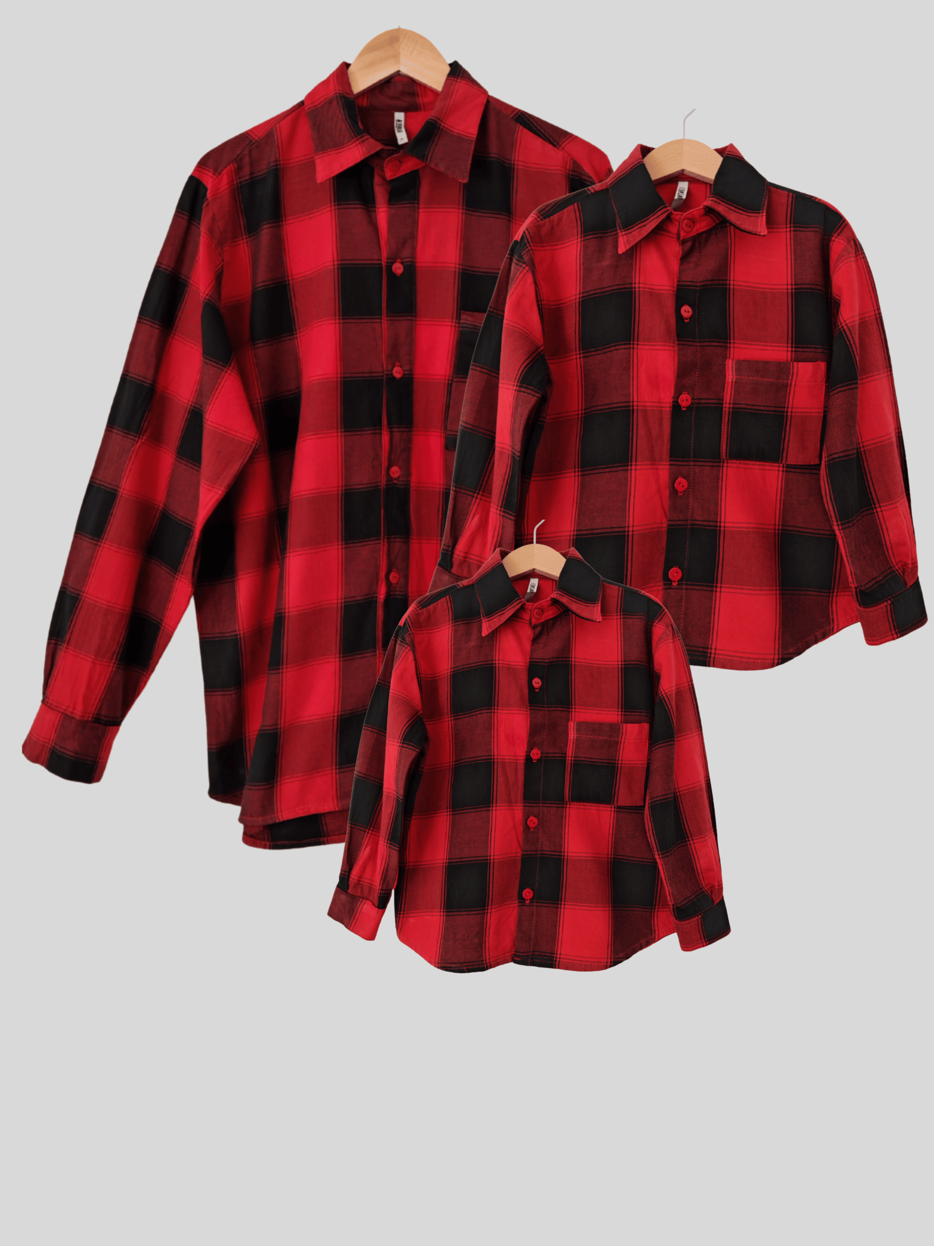 Conjunto Familiar Camisa a juego para Papá + Hijo + Hijo