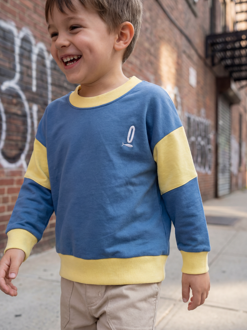 Polera niño Bicolor 100% Algodón