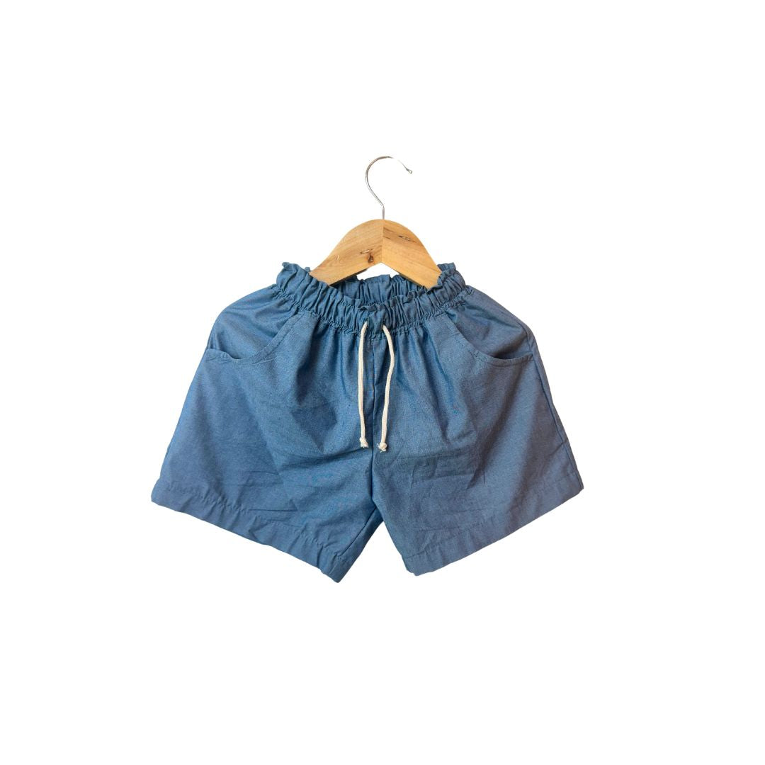 Short niño 100% Algodón color azul jeans