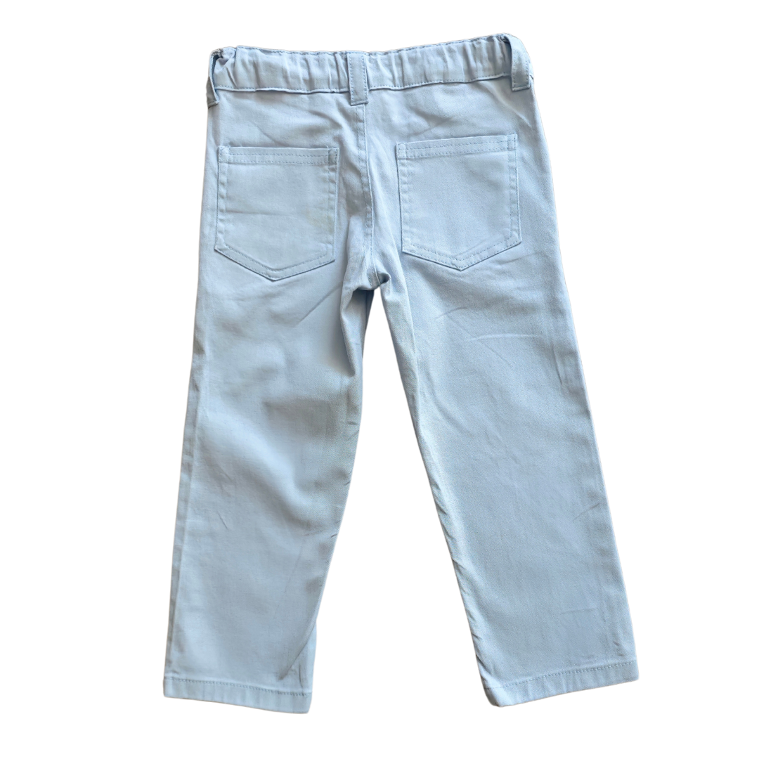 Pantalón Gabardina color Celeste