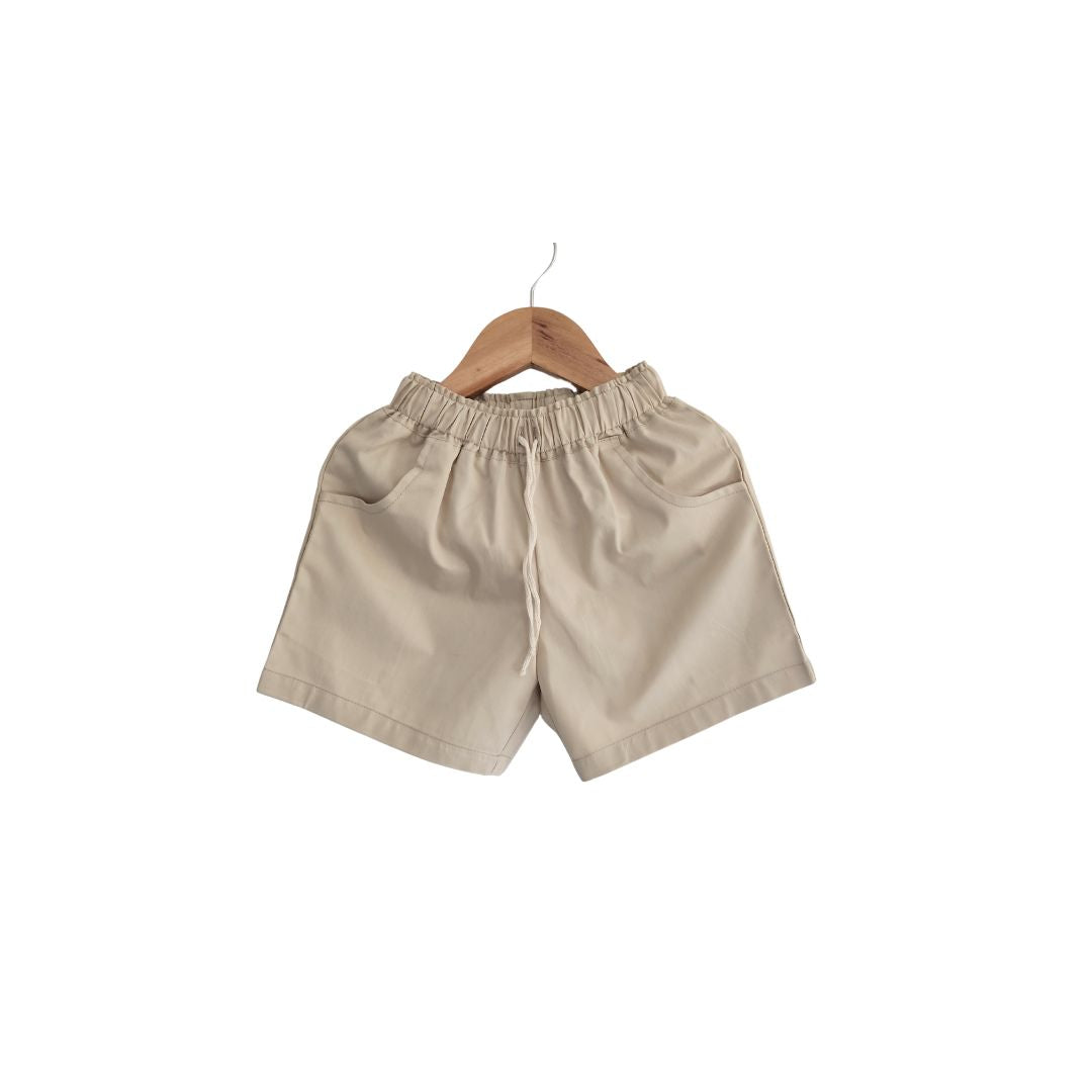 Short niño 100% Algodón color Beige