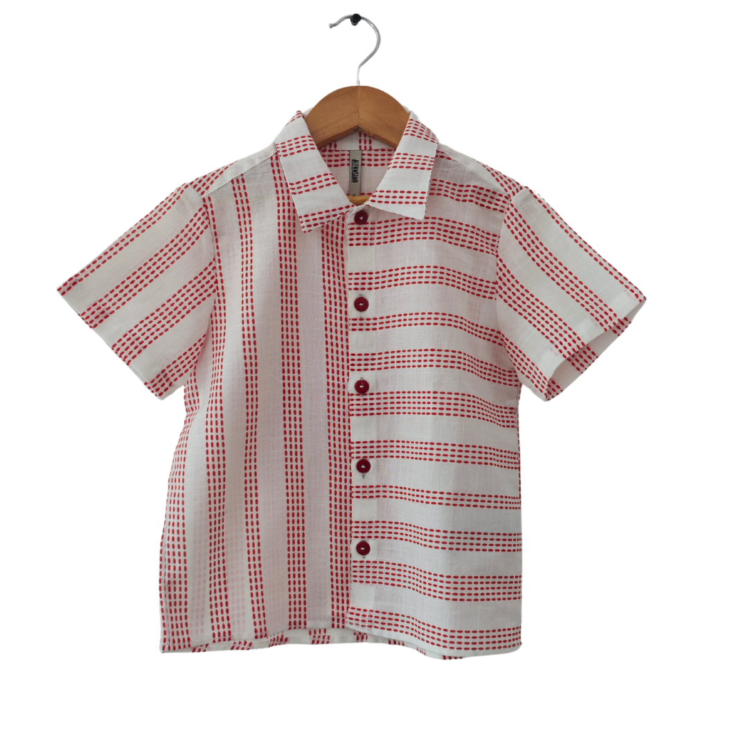 Camisa Lino Oversize rayas
