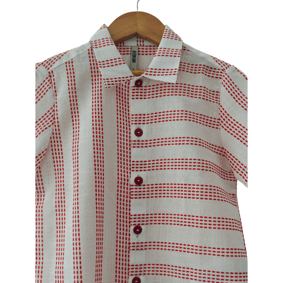 Camisa Lino Oversize rayas