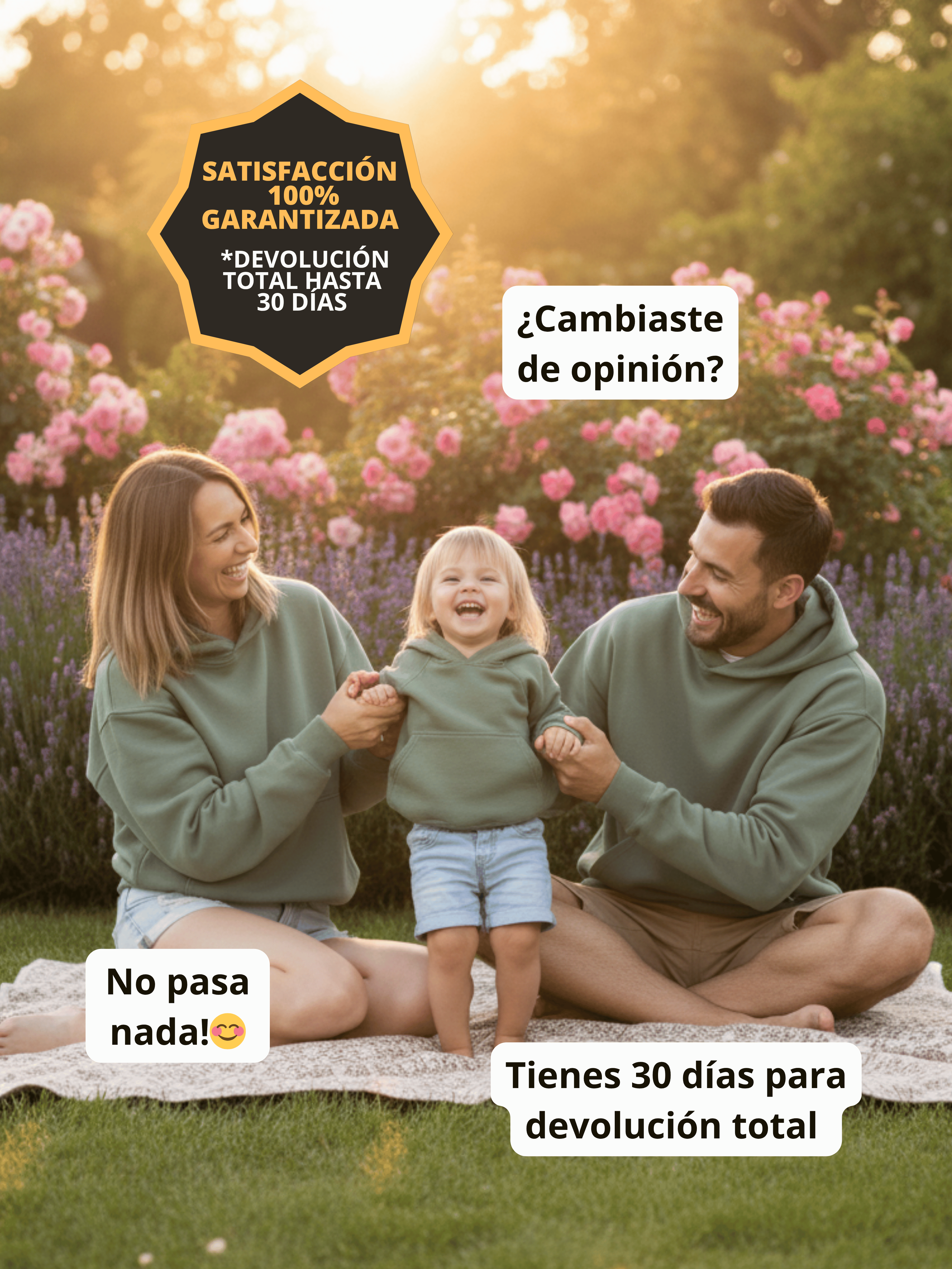 Conjunto Familiar Hoodie a juego para Papá + Mamá + Hijo/a + ENVÍO GRATIS