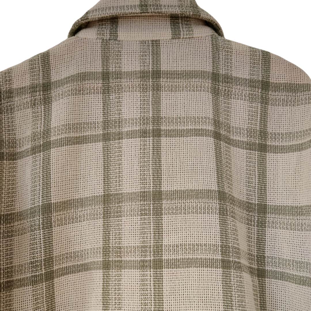 Camisera Infantil Unisex cuadrille verde/blanco | 100% Algodón