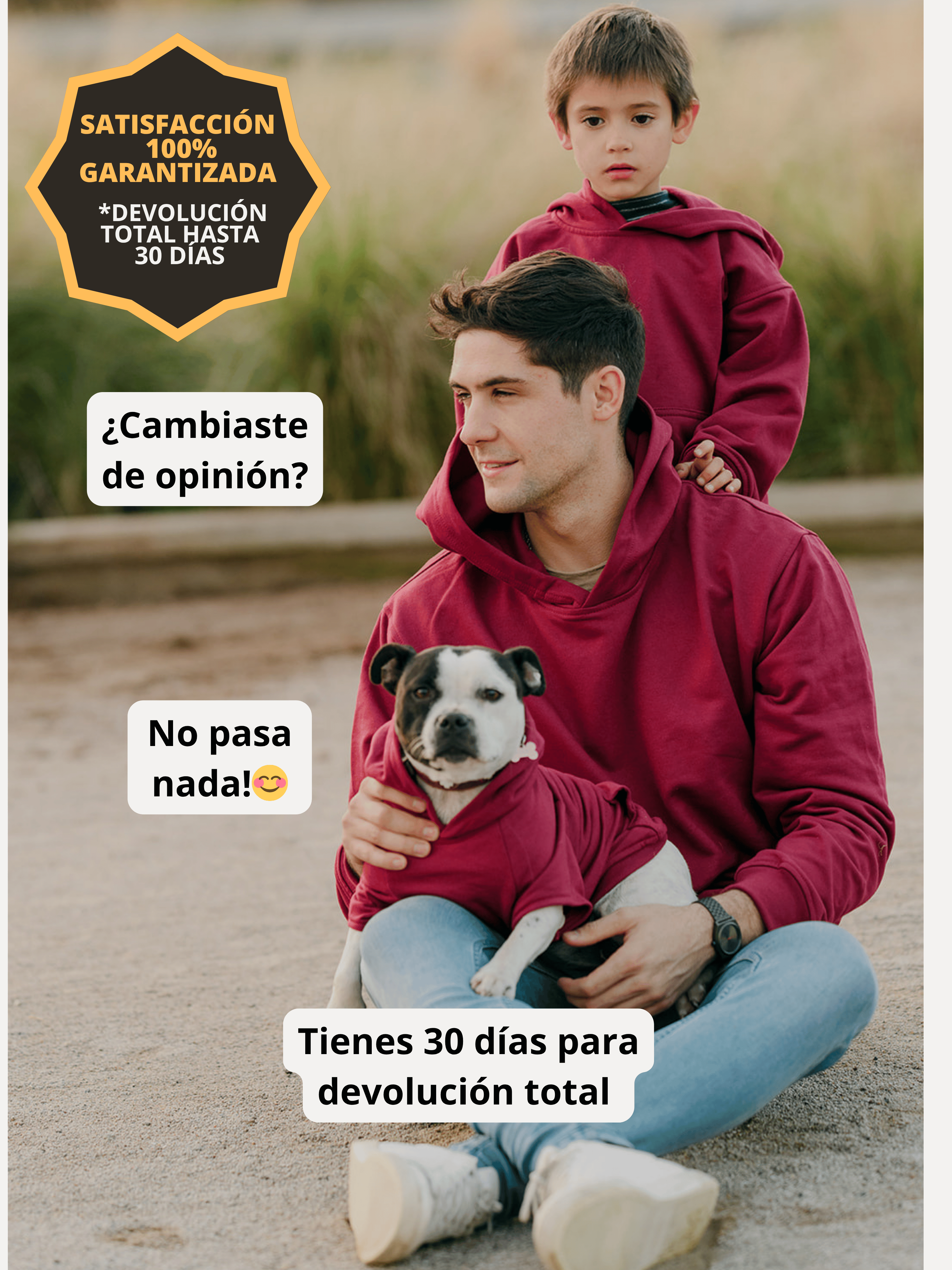 Conjunto Familiar Hoodie a juego para Papá + Hijo/a + Hijo/a + ENVÍO GRATIS