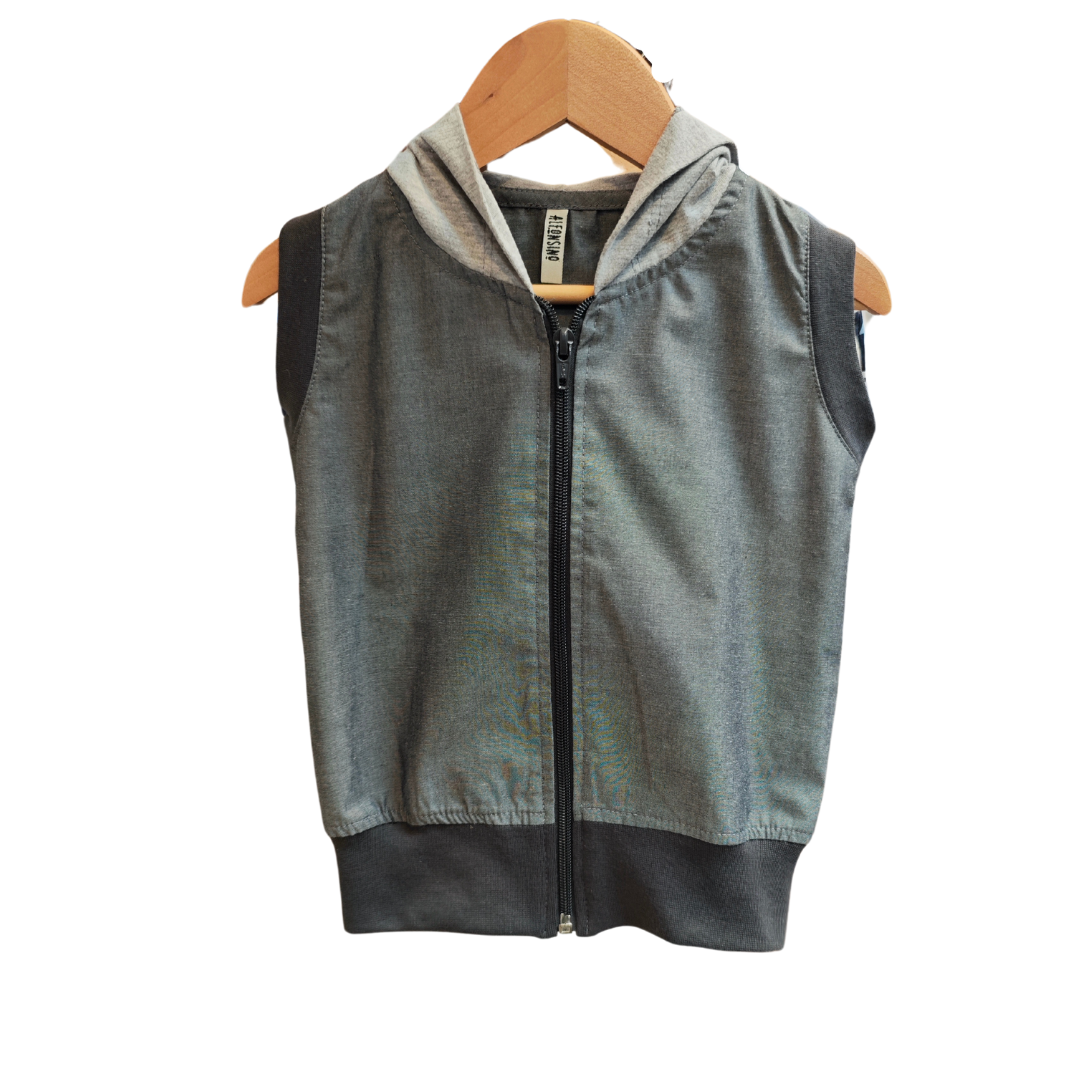 Chaqueta niño sin mangas 100% algodón