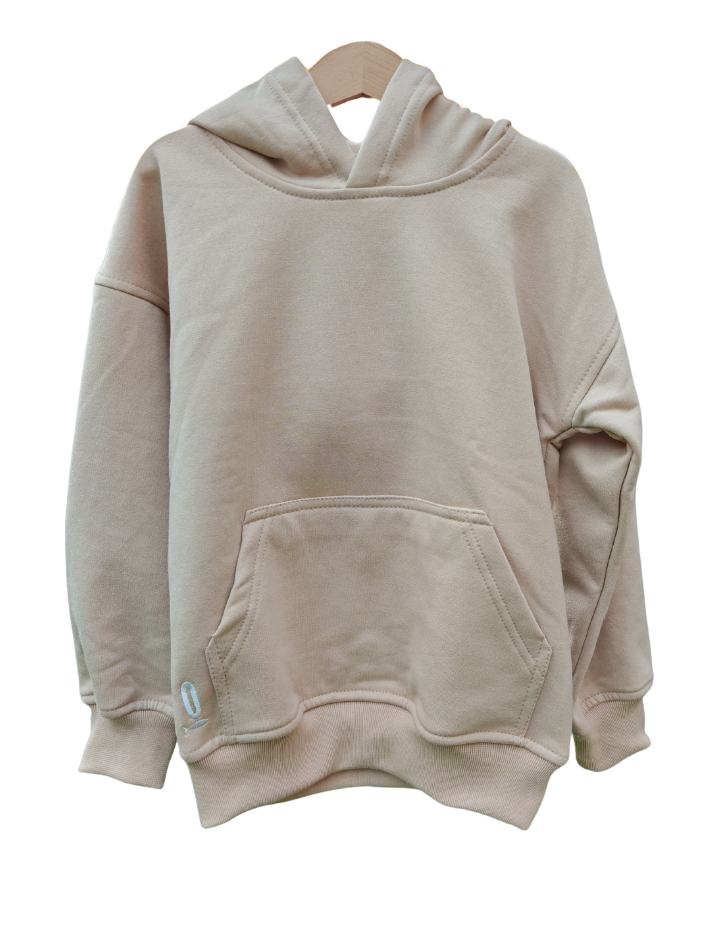 Pack 2 Polerones Unisex Oversize Beige Adulto + Hijo/a