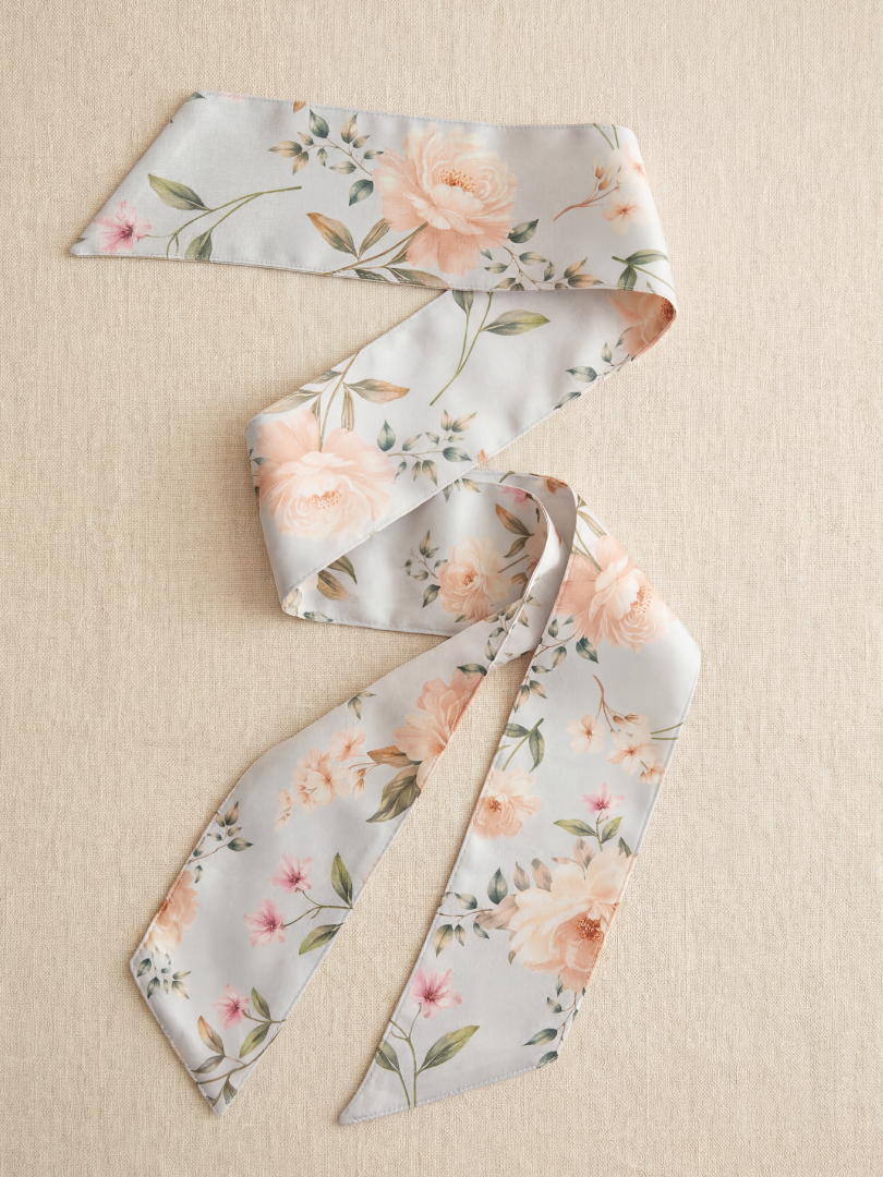 Pack 2 pañuelos Floral celeste Mamá-Hija 100% Viscosa