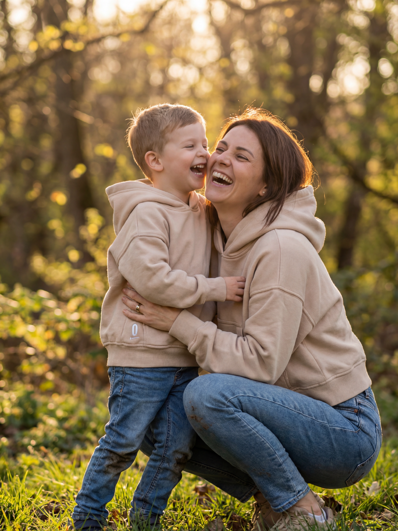 Pack 2 Polerones Oversize Beige Mamá + Hijo/a