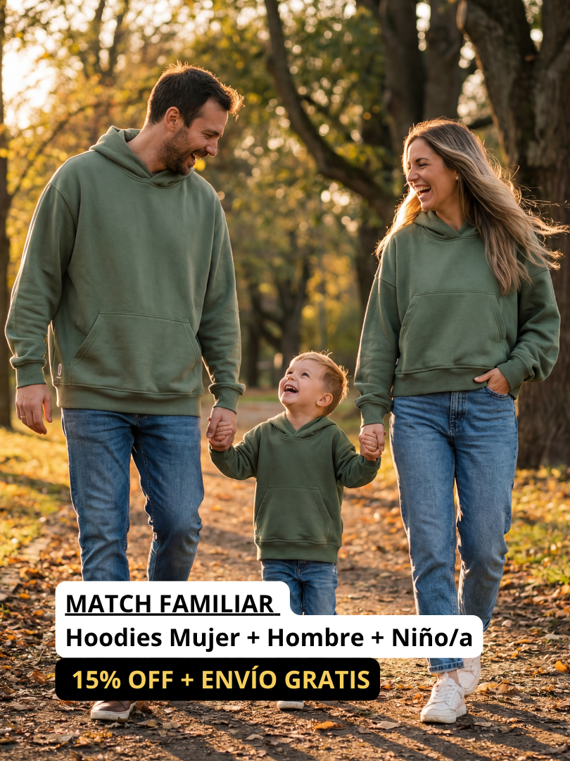 Pack 3 Polerones a juego para Papá + Mamá + Hijo/a + ENVÍO GRATIS