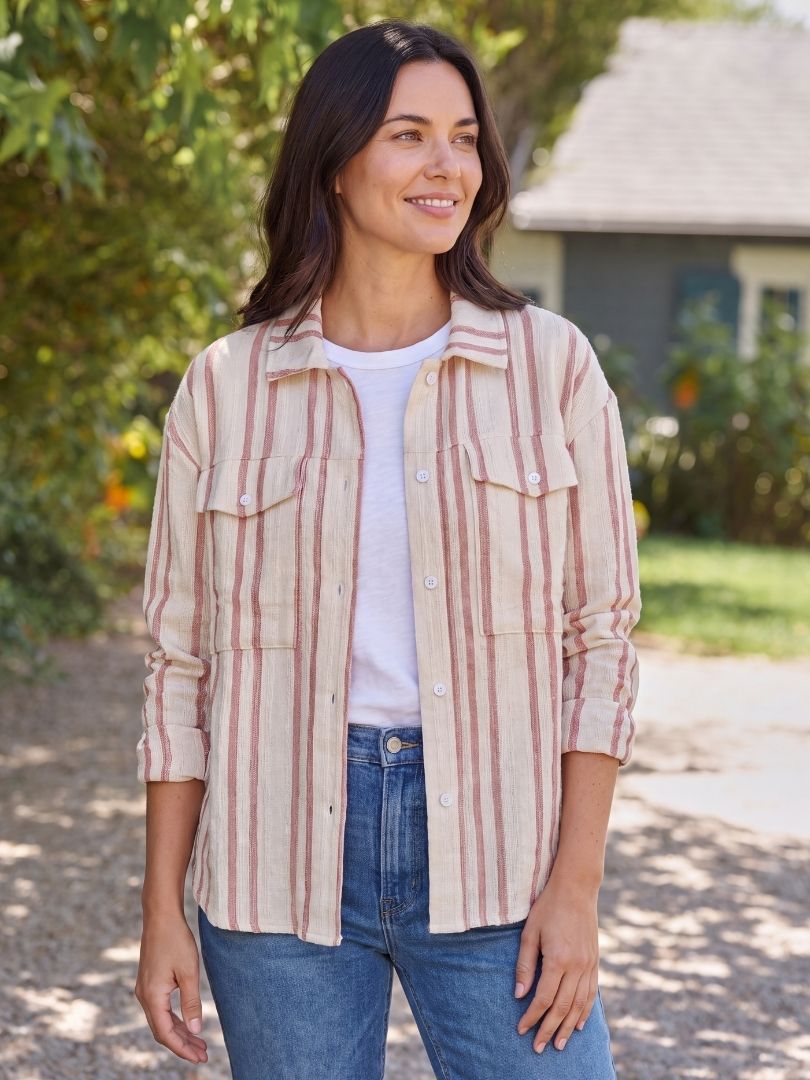 Camisera Oversize Mujer rosado 100% algodón