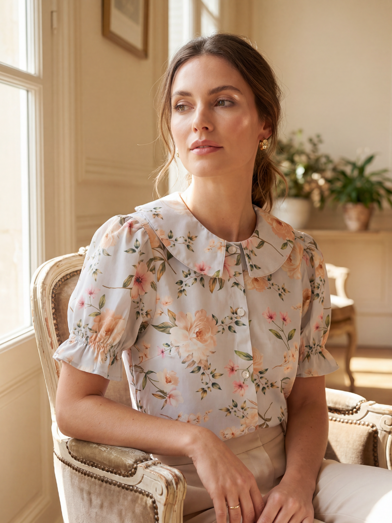 Blusa Mujer Flores 100 Viscosa Alfonsino blusa-mujer-flores-100-viscosa-alfonsino
