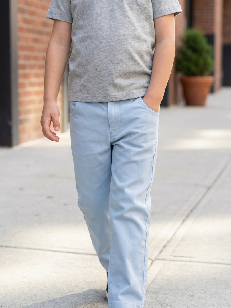 Pantalón Gabardina color Celeste