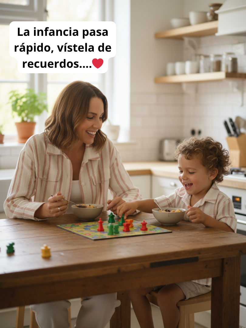 Pack 2 Camiseras Mamá + Hijo/a color rosado con blanco