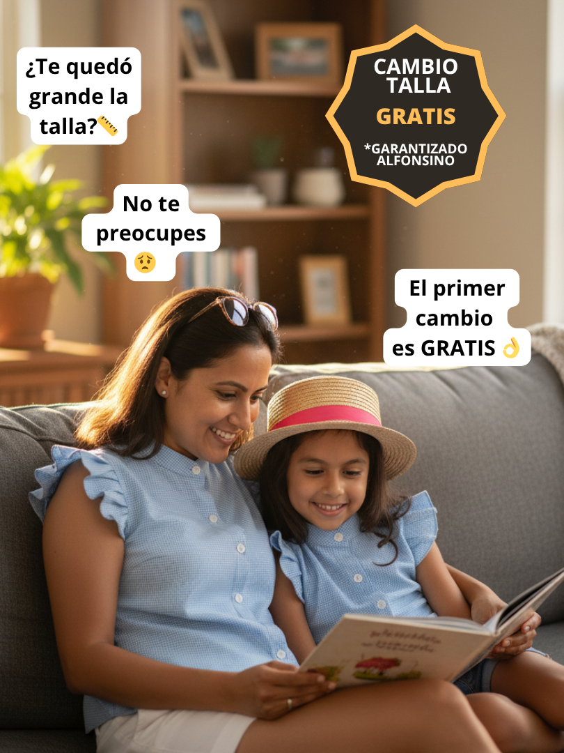 Pack 2 Blusas Mamá + Hija Vichy celeste