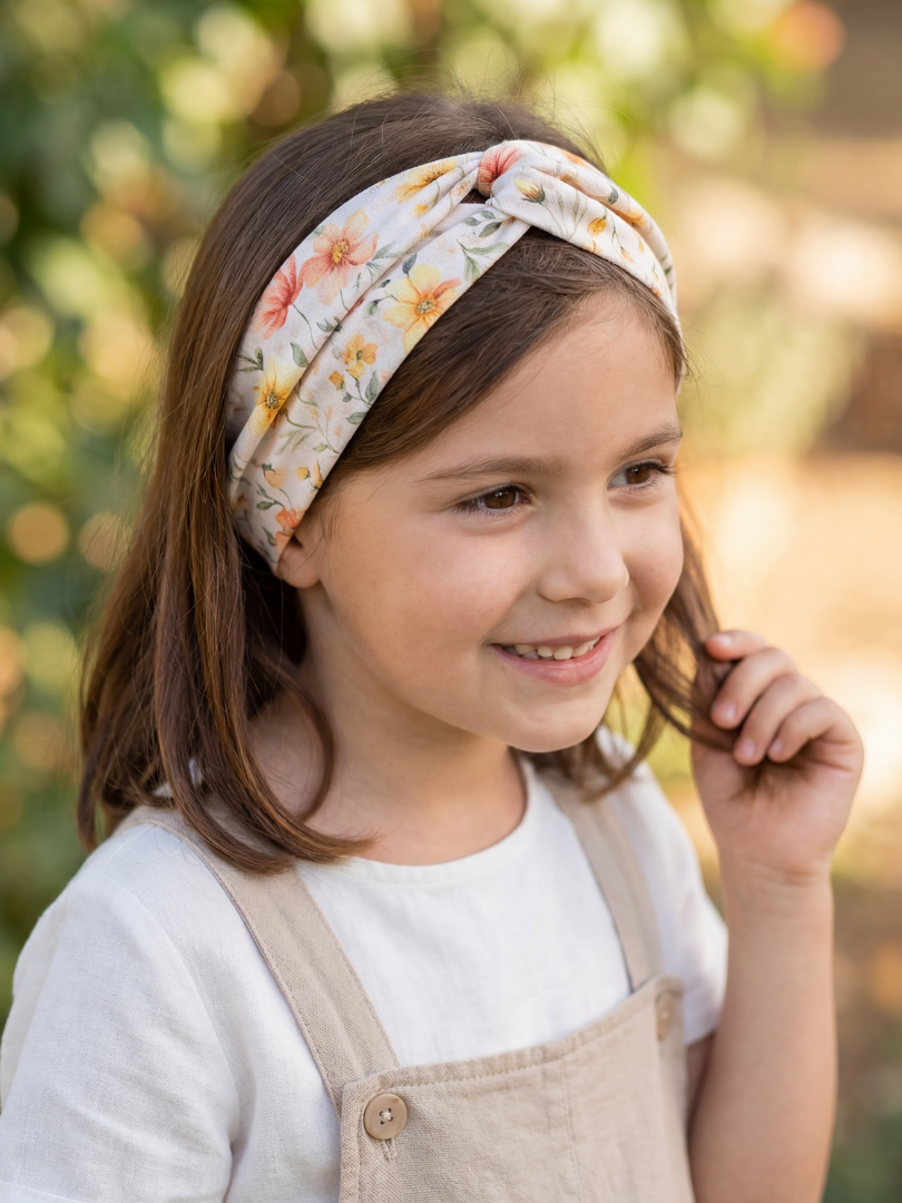 Cintillo Floral Niña 100% Viscosa