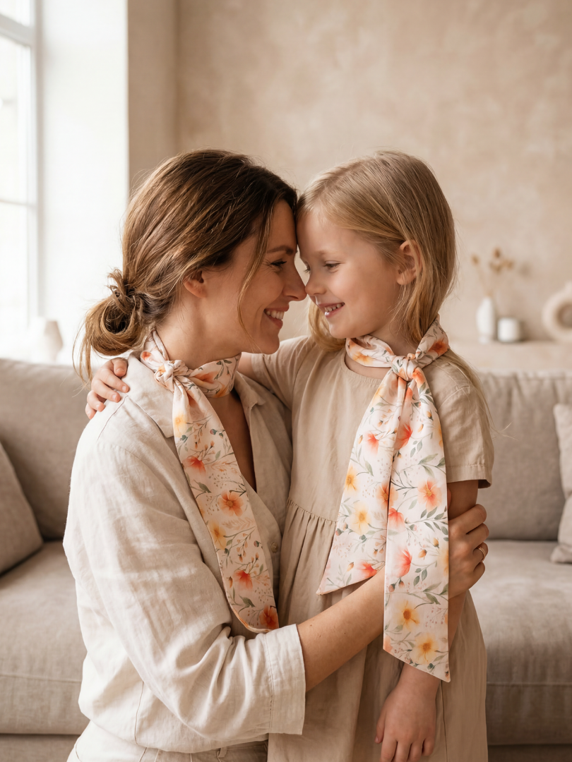 Pañuelo Floral Niña 100% Viscosa