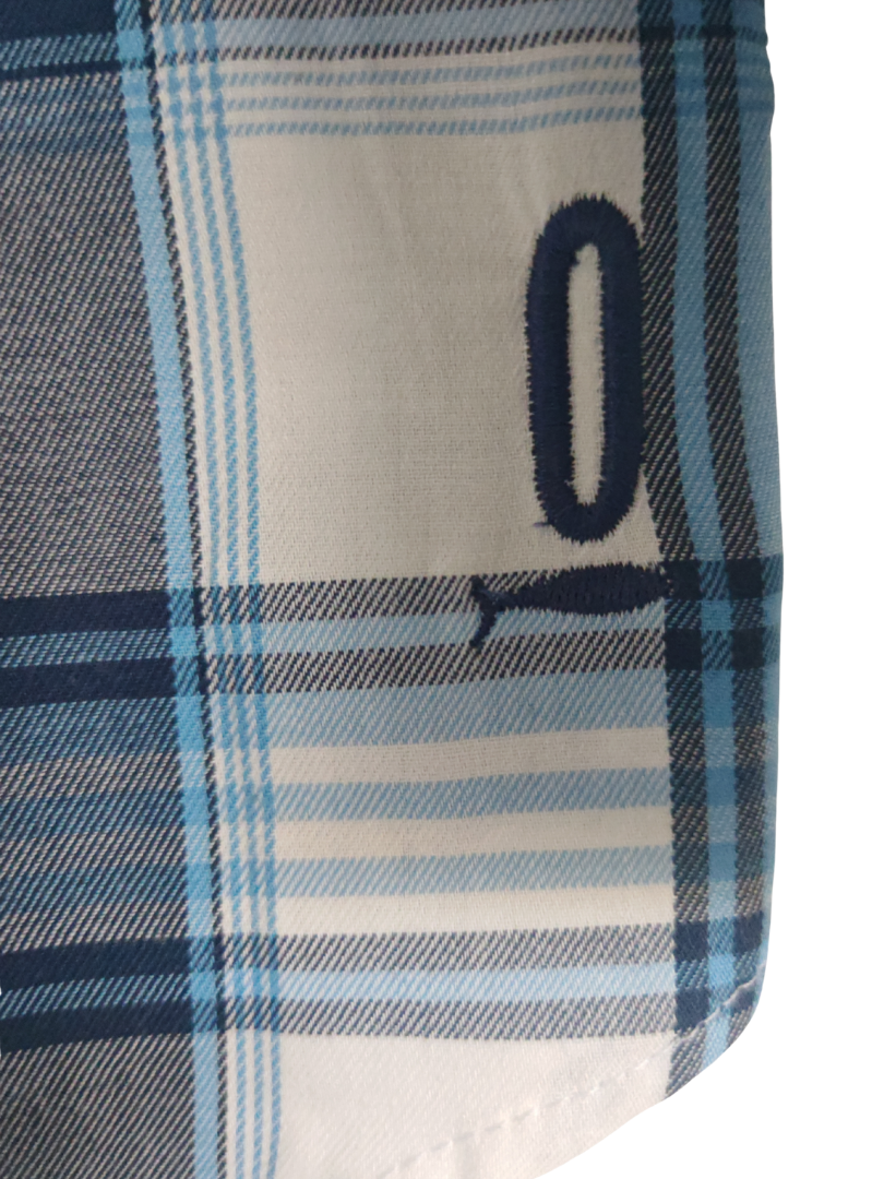 Pack 3 Camisas Franela con capucha Papá + Mamá + hijo/a | Azul con blanco 100% Algodón