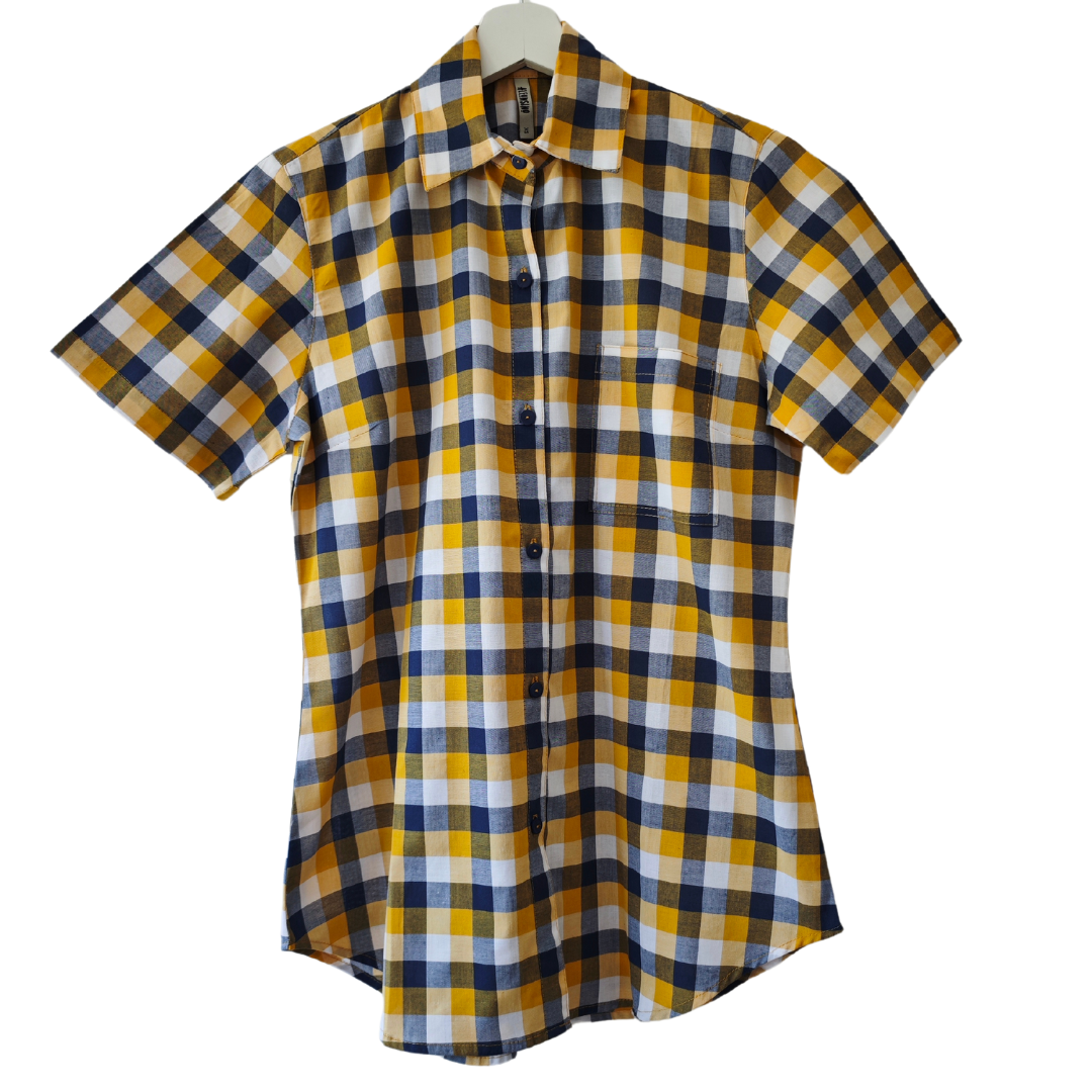 Camisa Mujer 100% algodón cuadrille