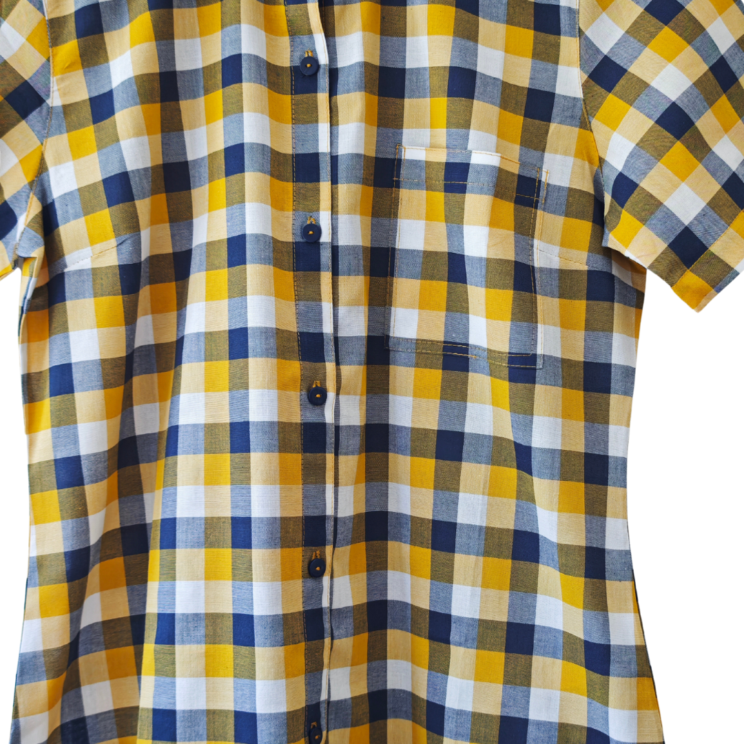 Camisa Mujer 100% algodón cuadrille