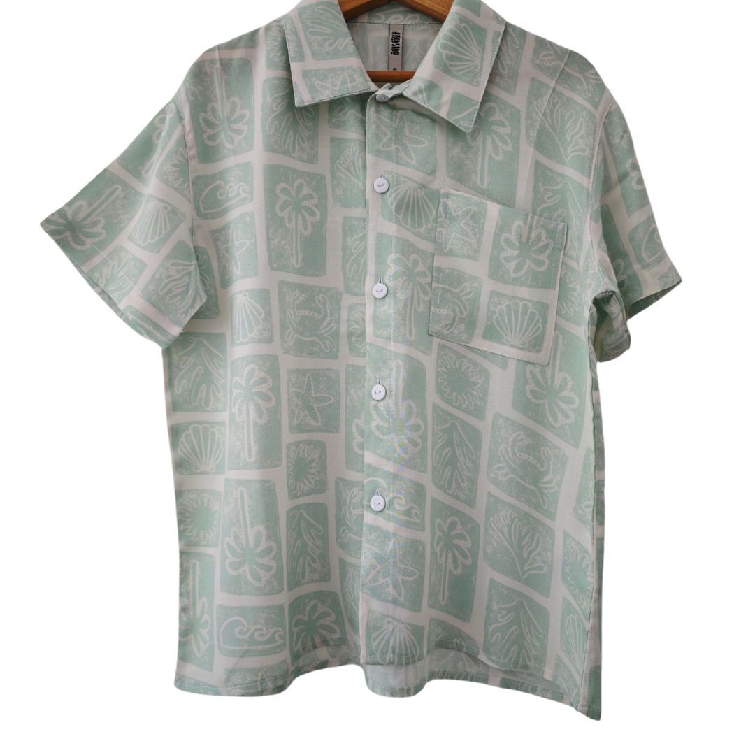 Guayabera niño 100% viscosa