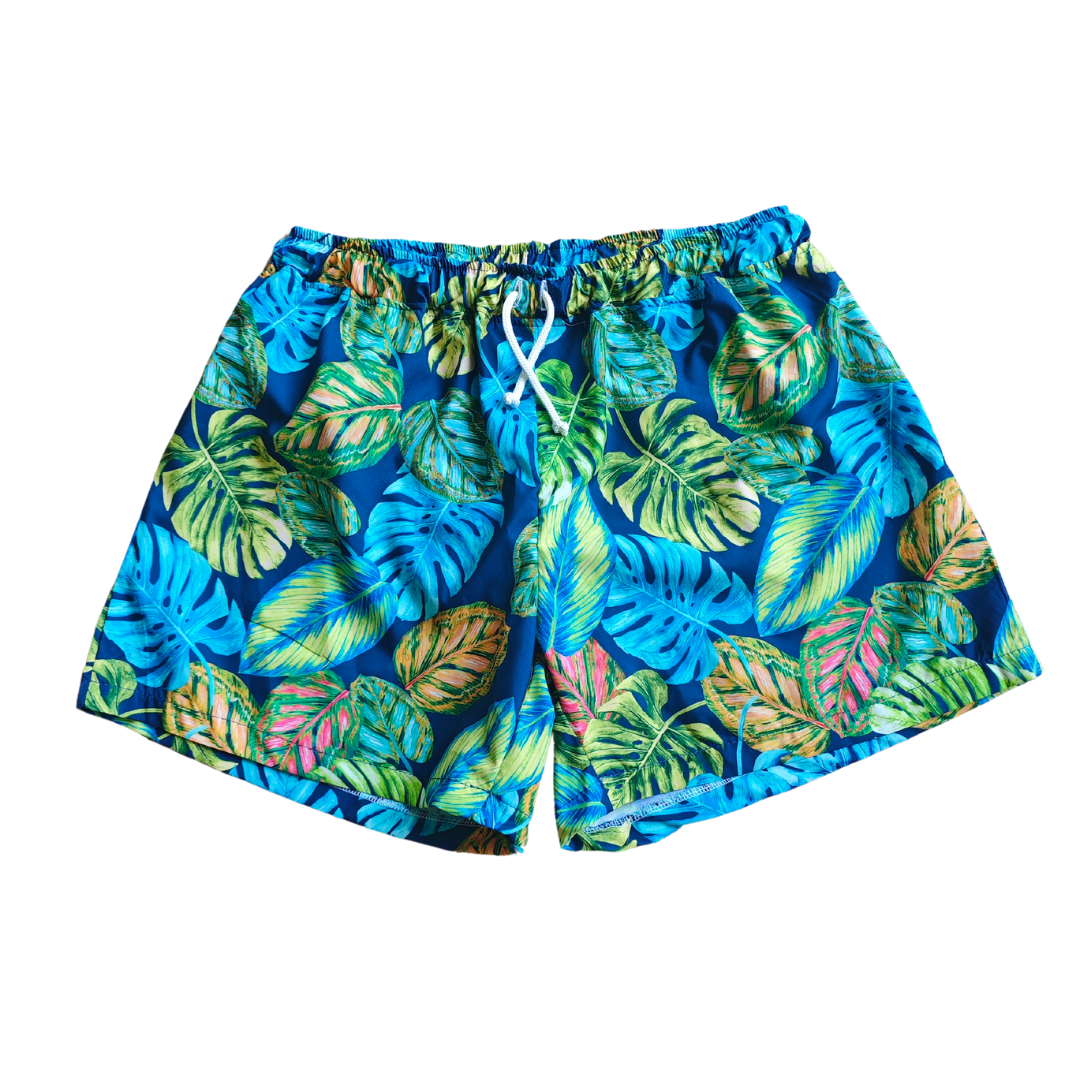 Pack 2 Trajes Baño Hojas Papá + Hijo