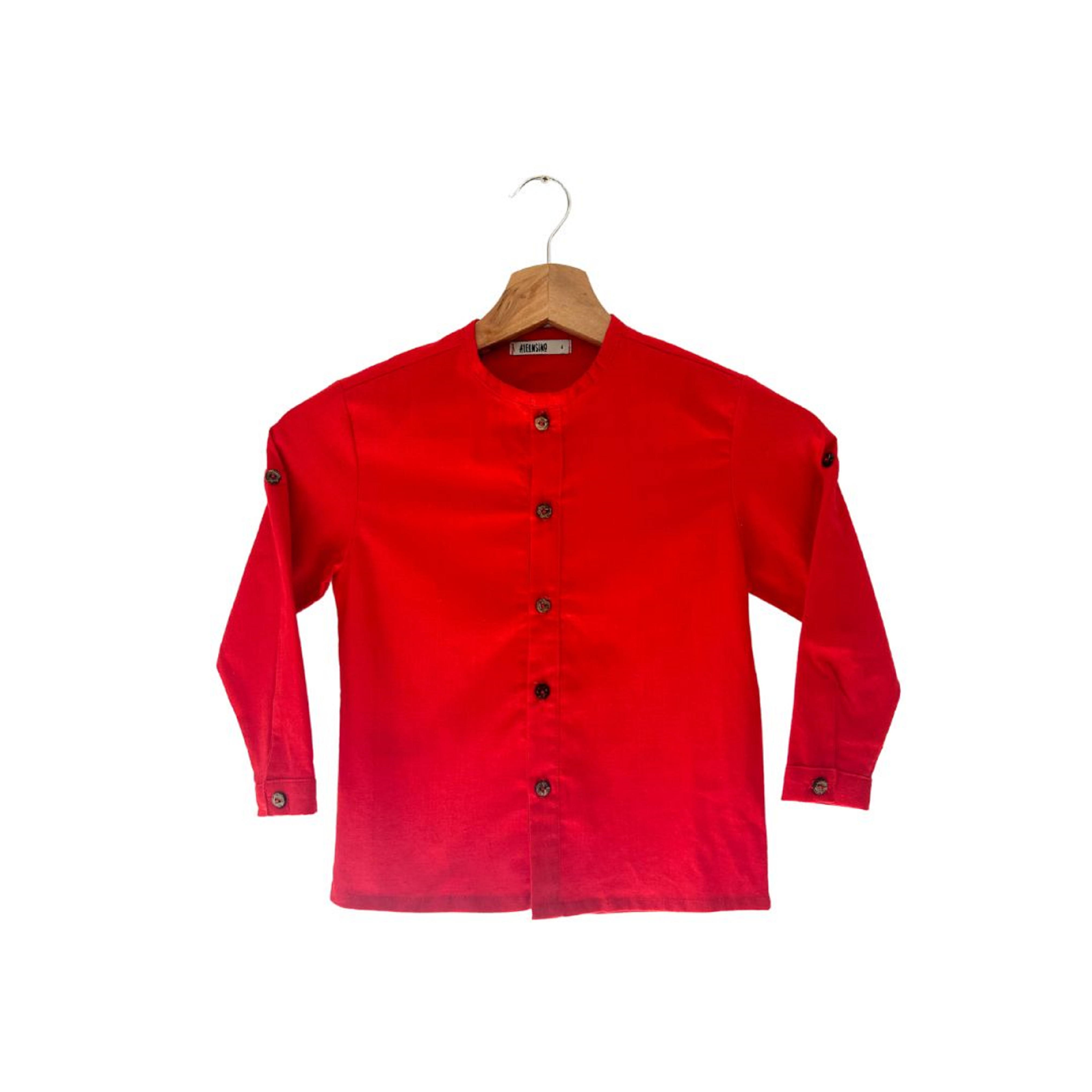 Camisa Lino Gaspar rojo