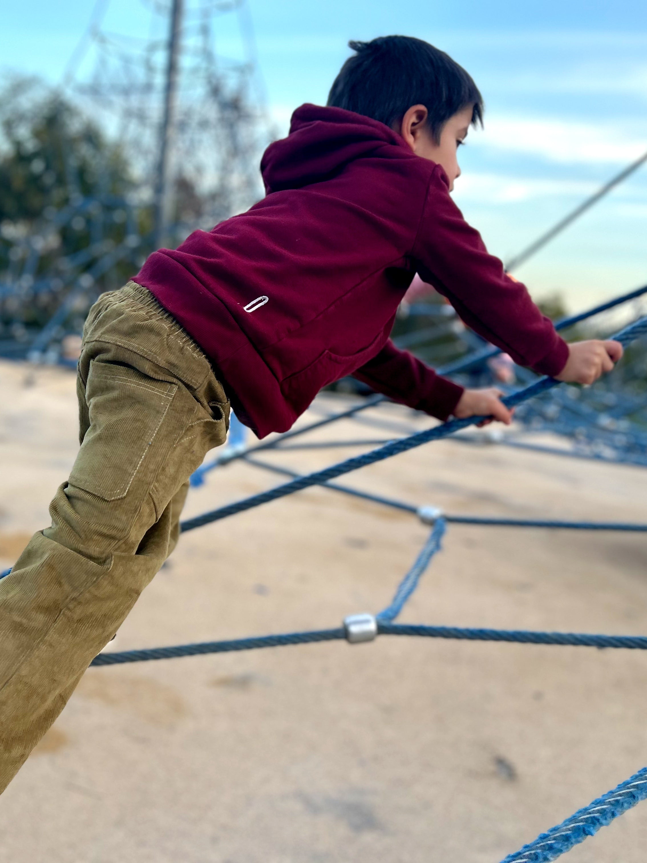 Polerón niño Max burdeo