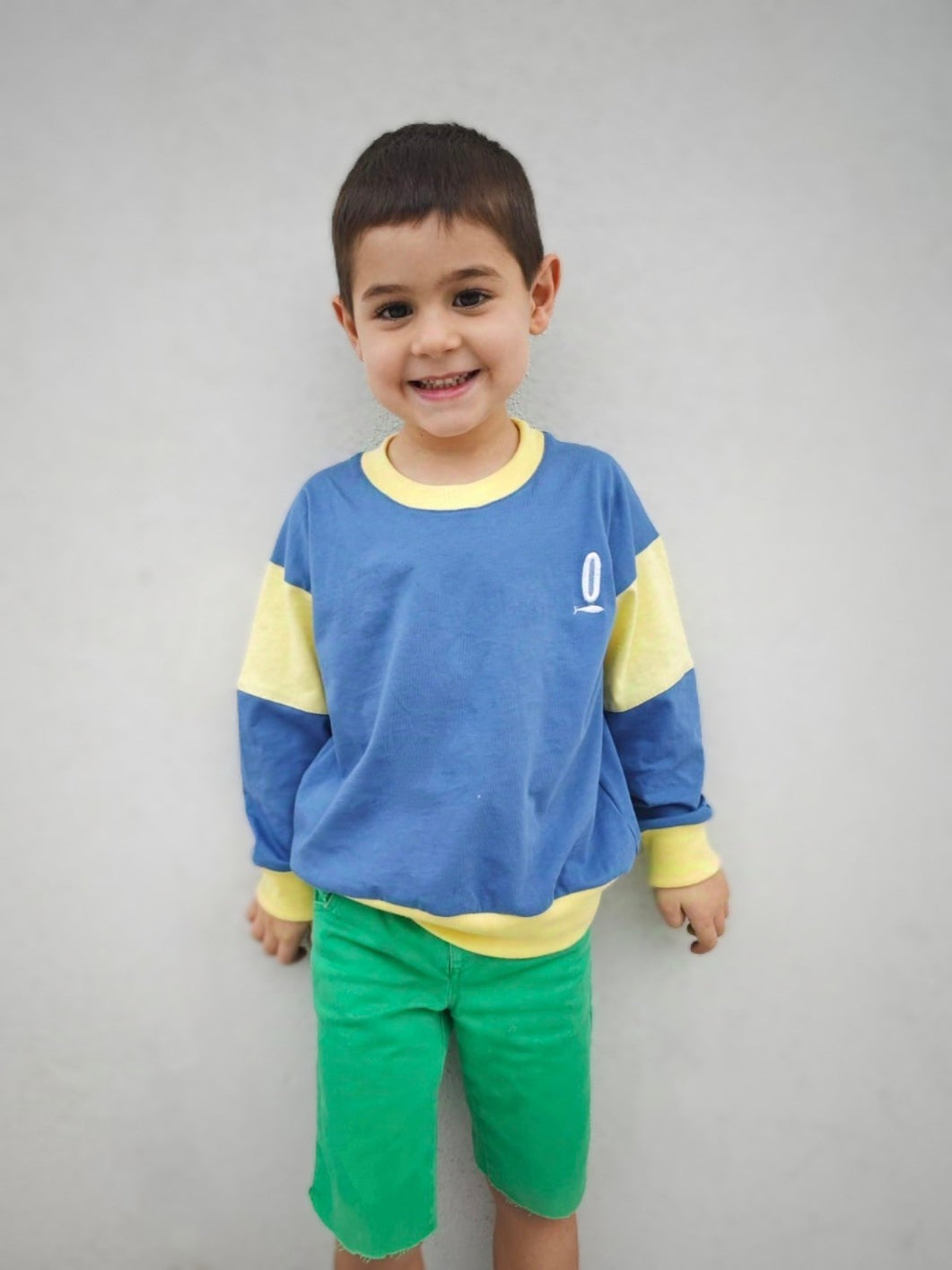 Polera niño Bicolor 100% Algodón