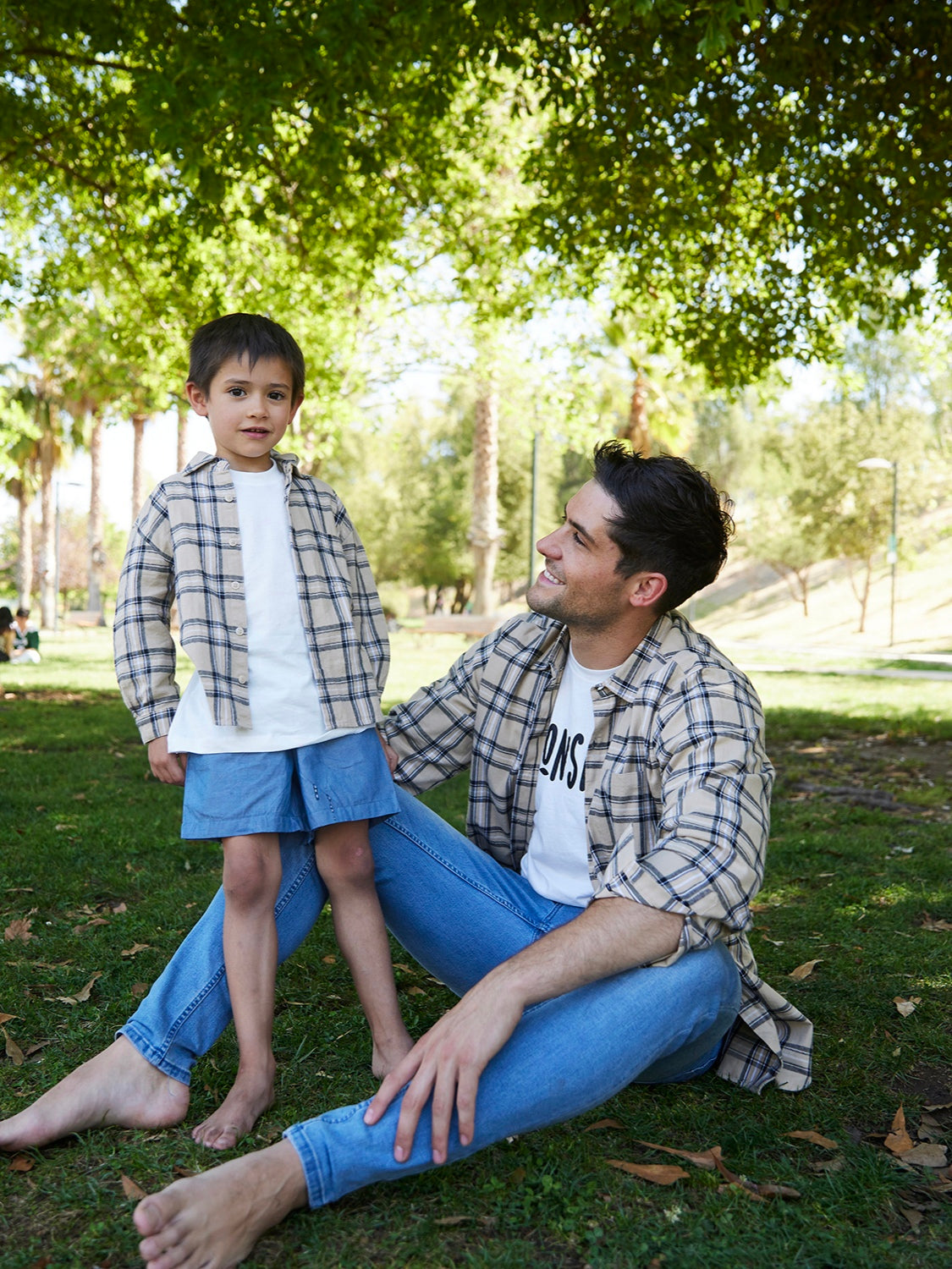 Pack 2 Camisas Papá + Hijo Franela 100% algodón