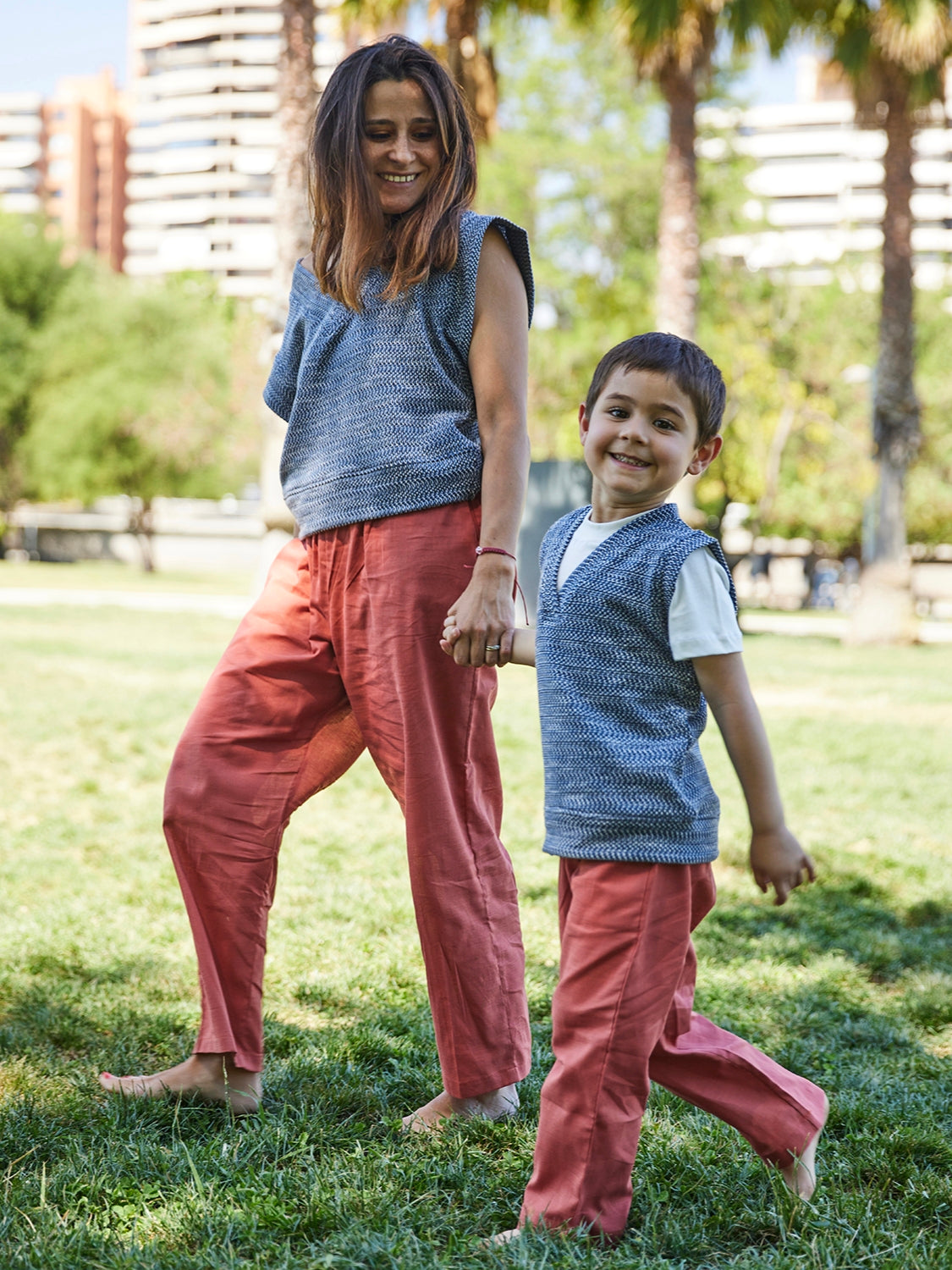 Pack sweater sin mangas Mamá Hijo