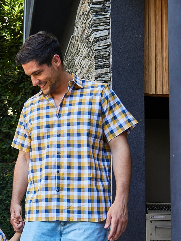 Camisa Hombre 100% algodón Cuadrille