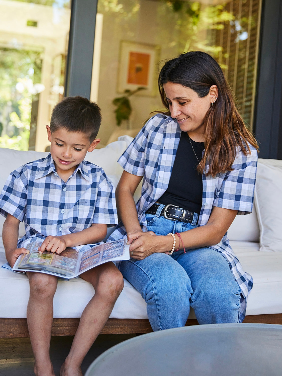 Pack Camisa Gael azul Mamá Hijo