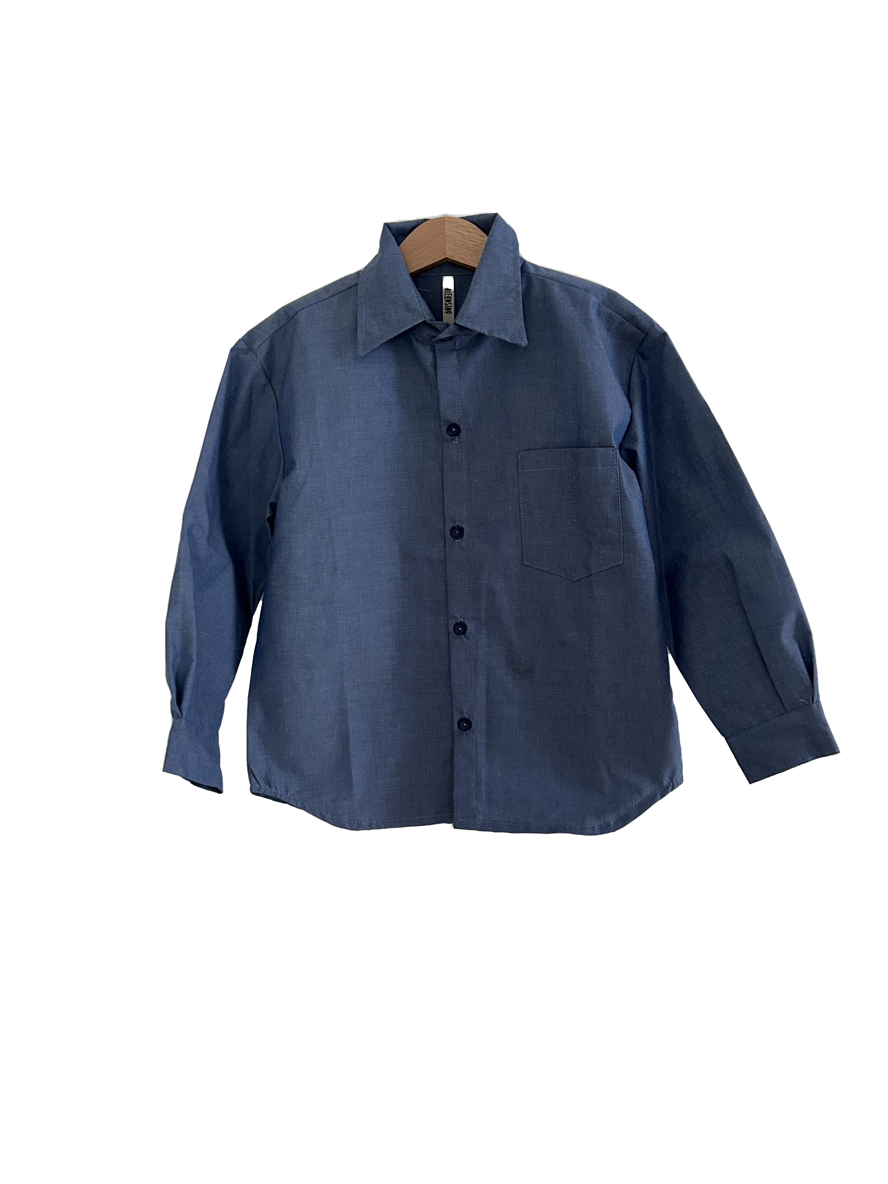 Camisa niño 100% Algodón cuello camisa