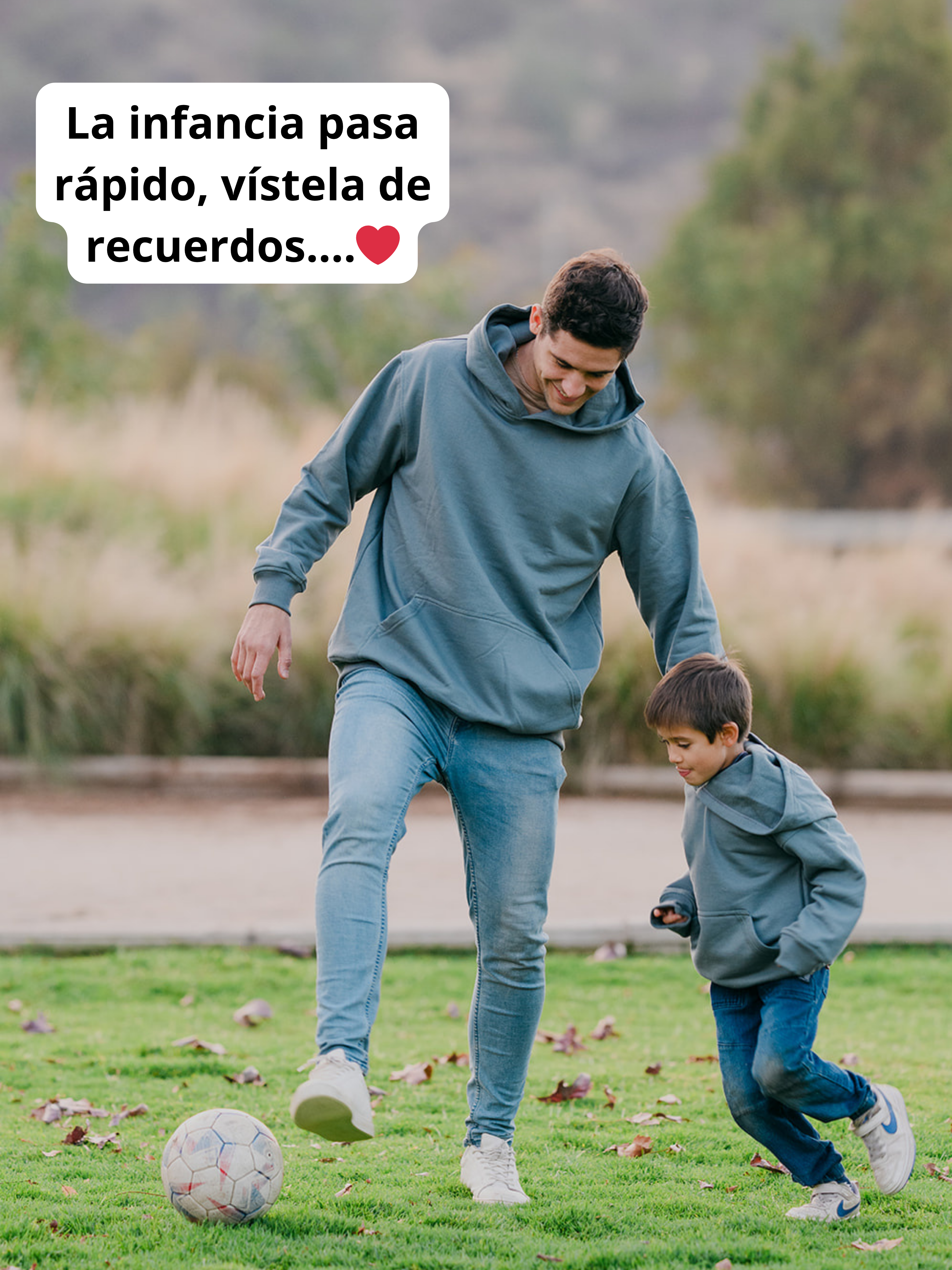 Pack 2 Polerones Oversize Gris grafito Papá + Hijo/a