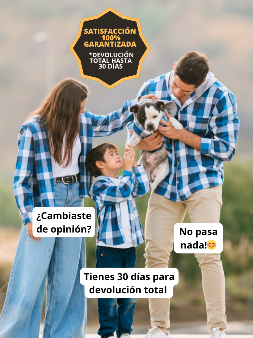 Pack 3 Camisas a juego para Papá + Mamá + Hijo/a 100% algodón