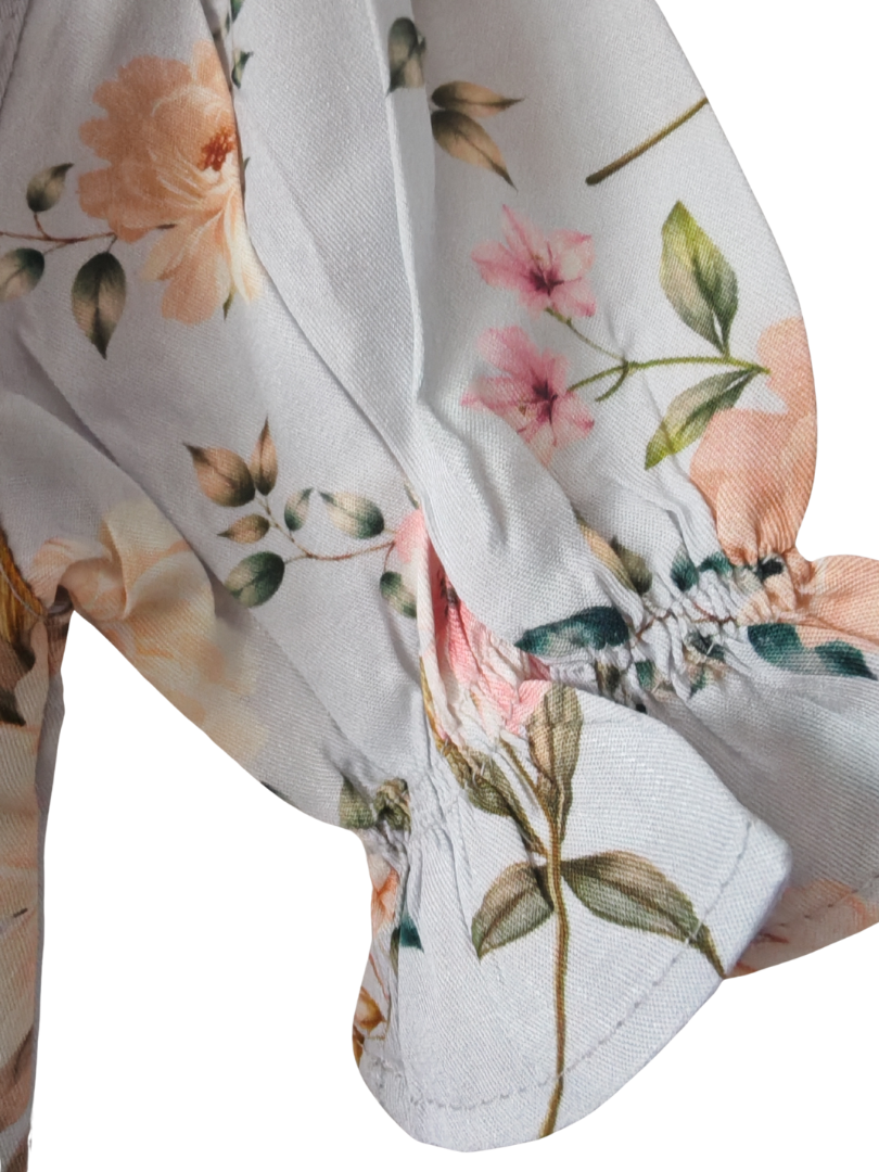 Blusa mujer Flores cuello Bebe 100% Viscosa