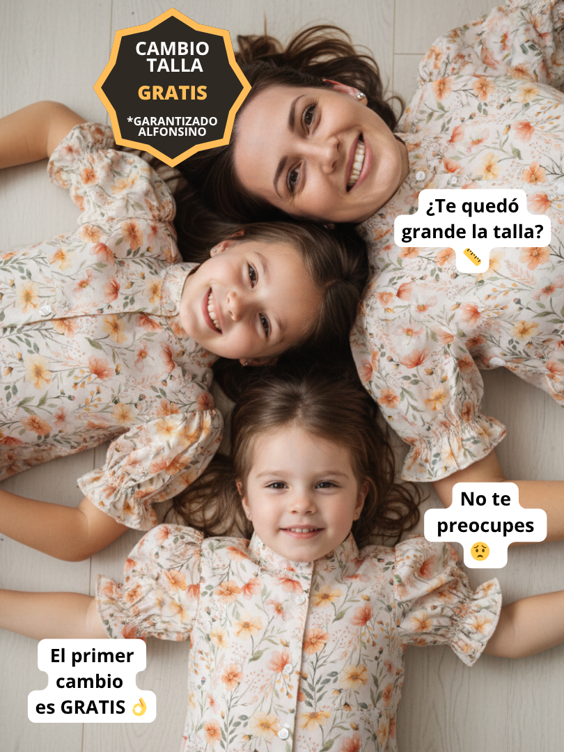 Conjunto familiar Blusas a juego para Mamá + Hija + Hija