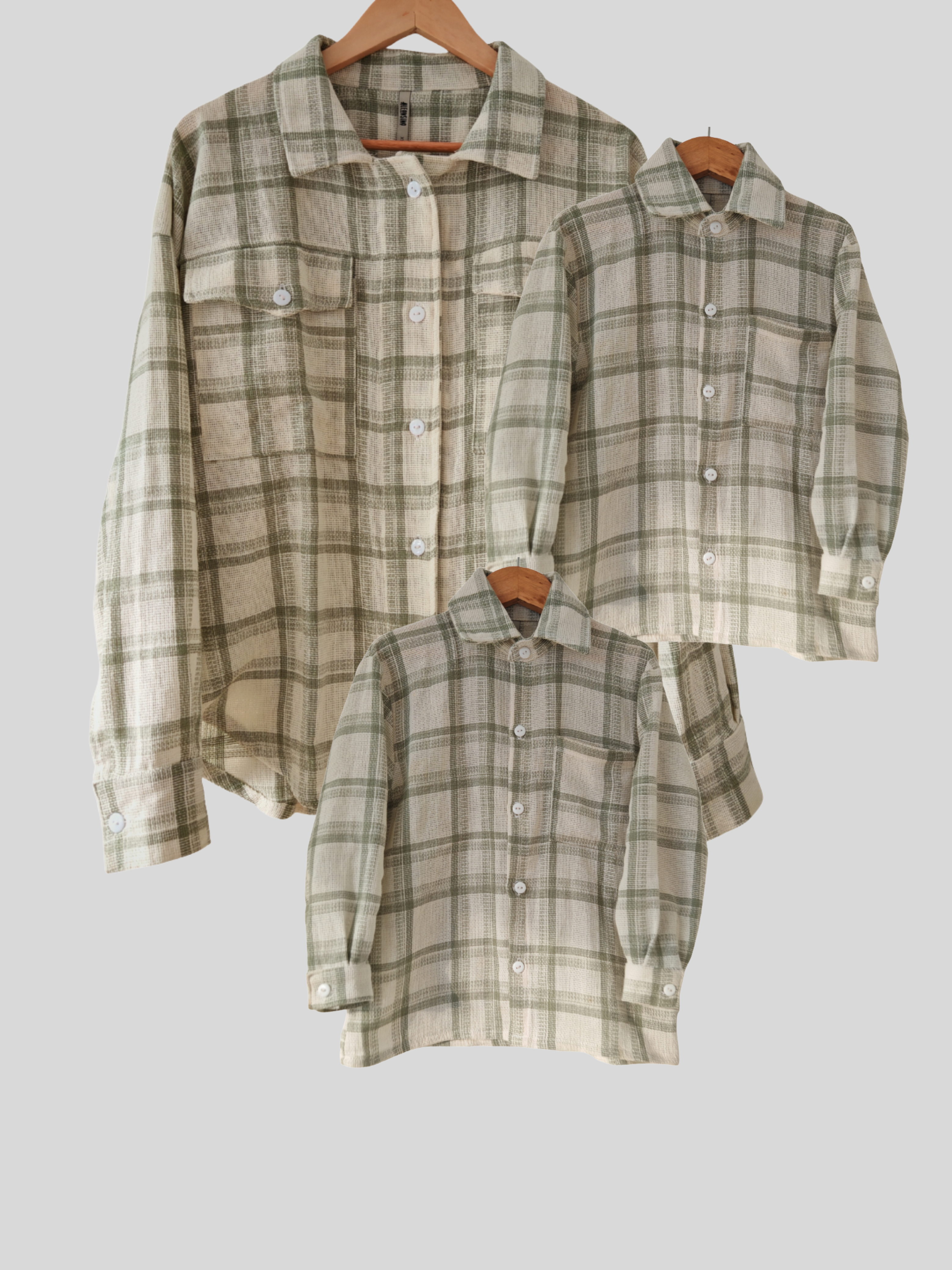 Conjunto Familiar Camisera a juego para Mamá + Hijo/a + Hijo/a