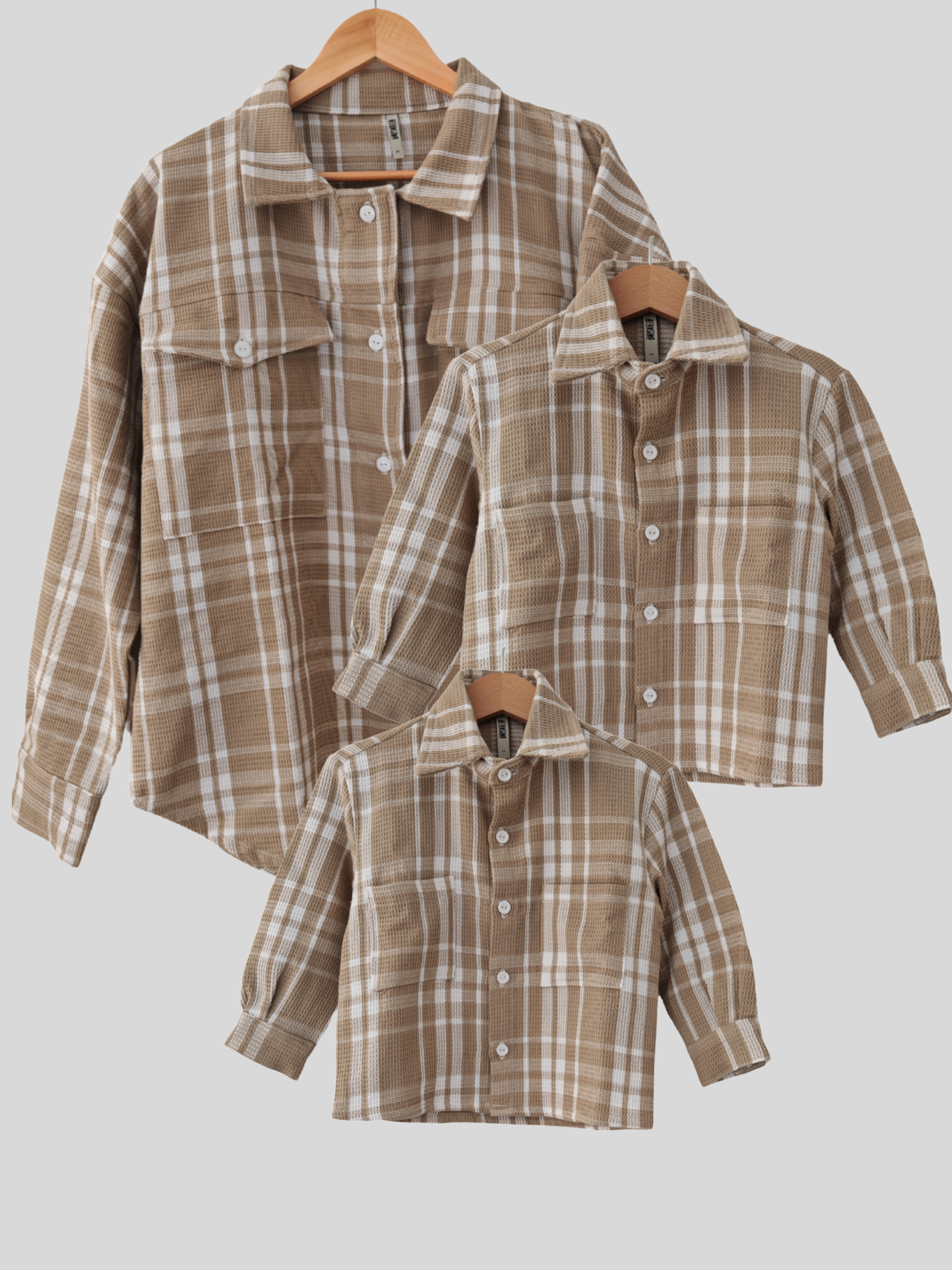 Conjunto Familiar Camisera a juego para Mamá + Hijo/a + Hijo/a