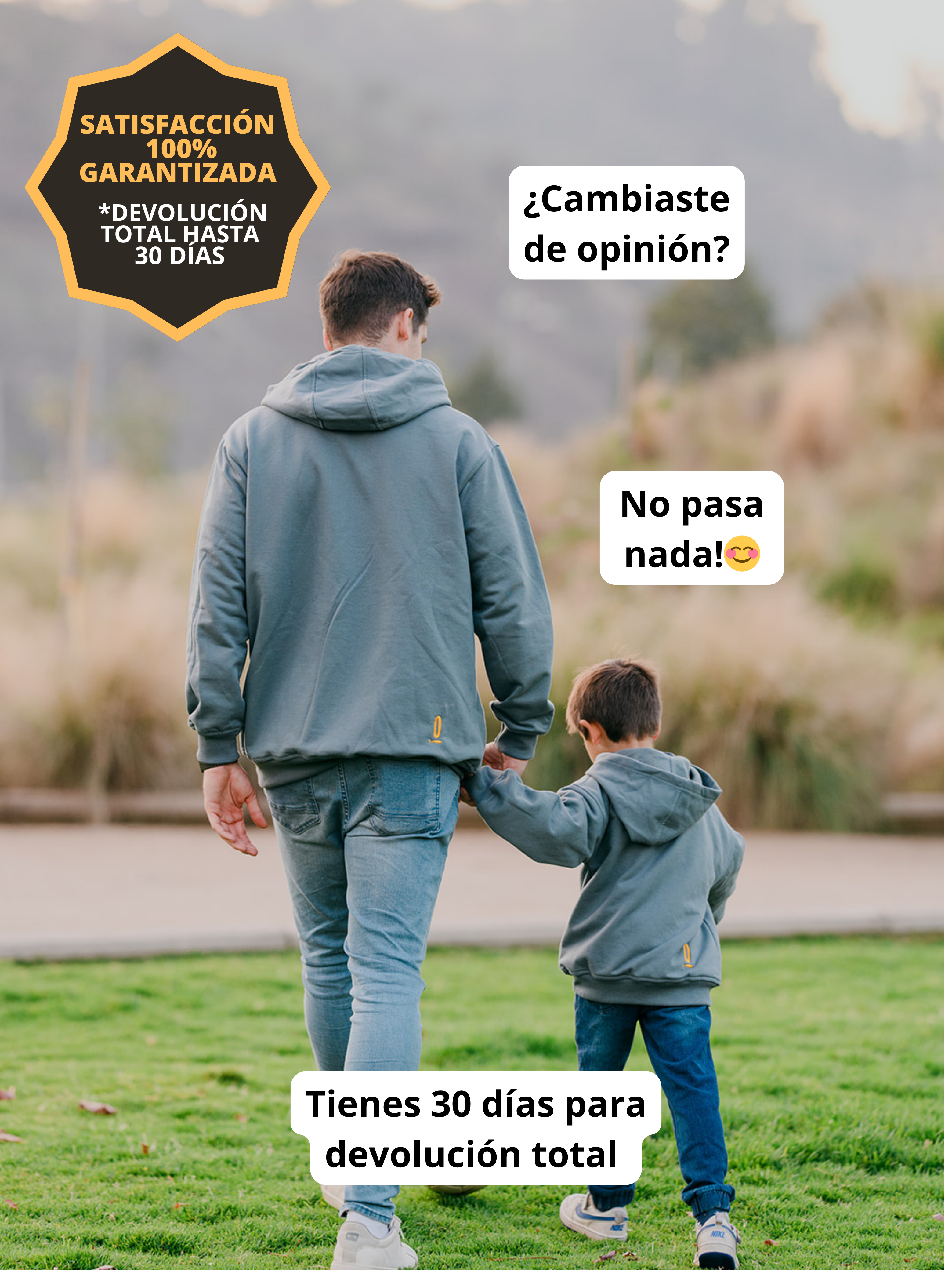 Conjunto Familiar Hoodie a juego para Papá + Hijo/a + Hijo/a + ENVÍO GRATIS