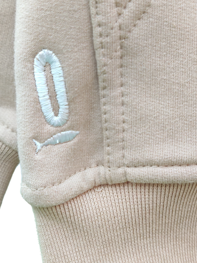 Polerón niño/a Oversize Beige