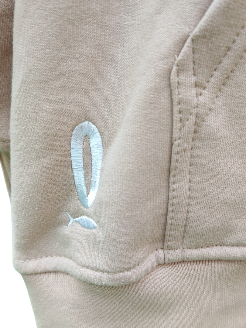 Pack 2 Polerones Unisex Oversize Beige Adulto + Hijo/a