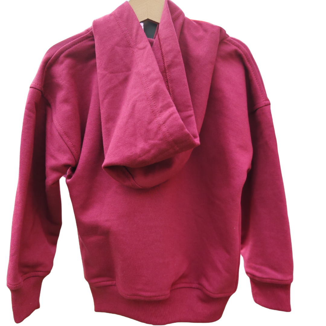Polerón niño/a Oversize Burdeo