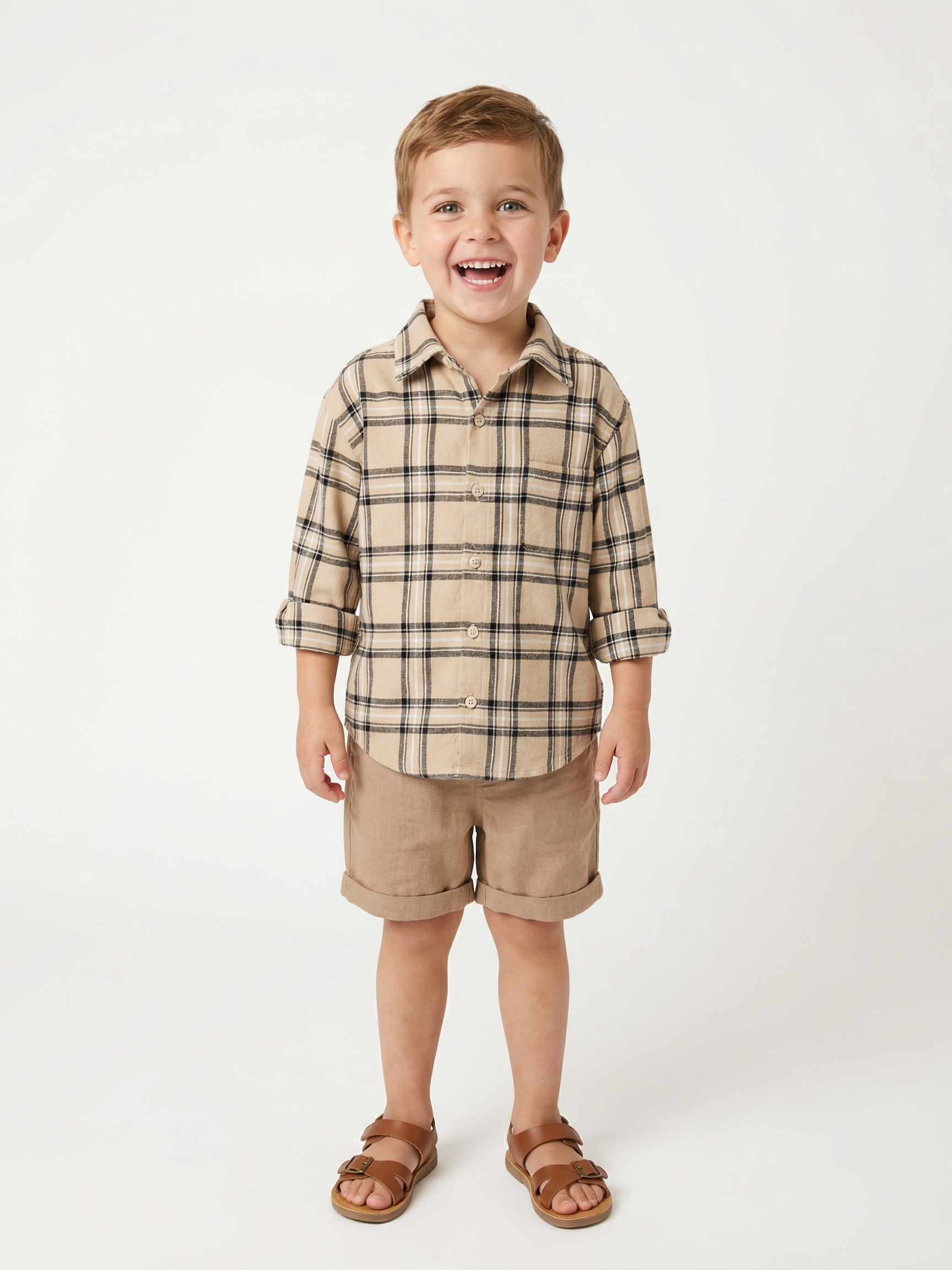 Camisa Niño Franela 100% algodón