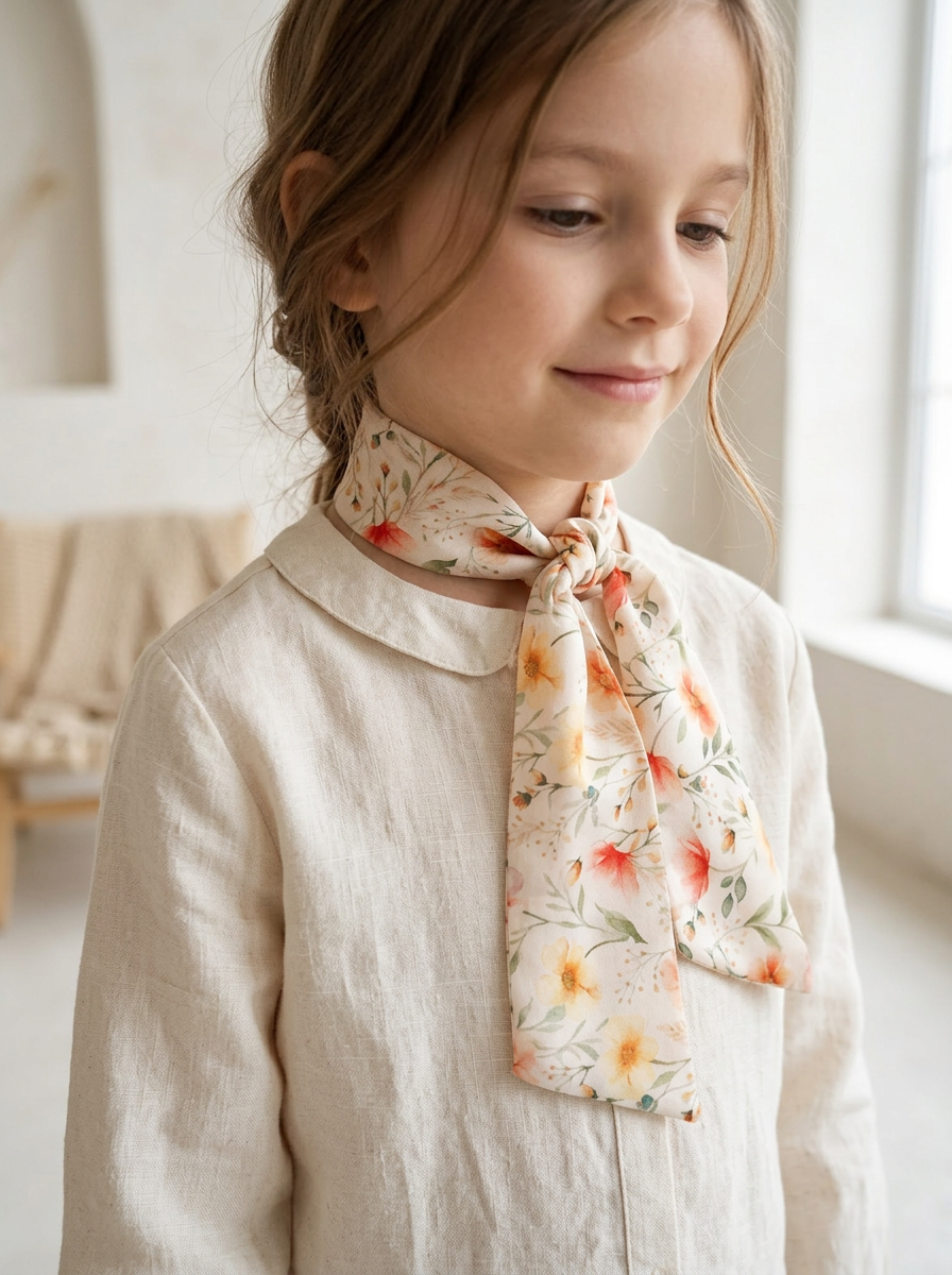 Pañuelo Floral Niña 100% Viscosa