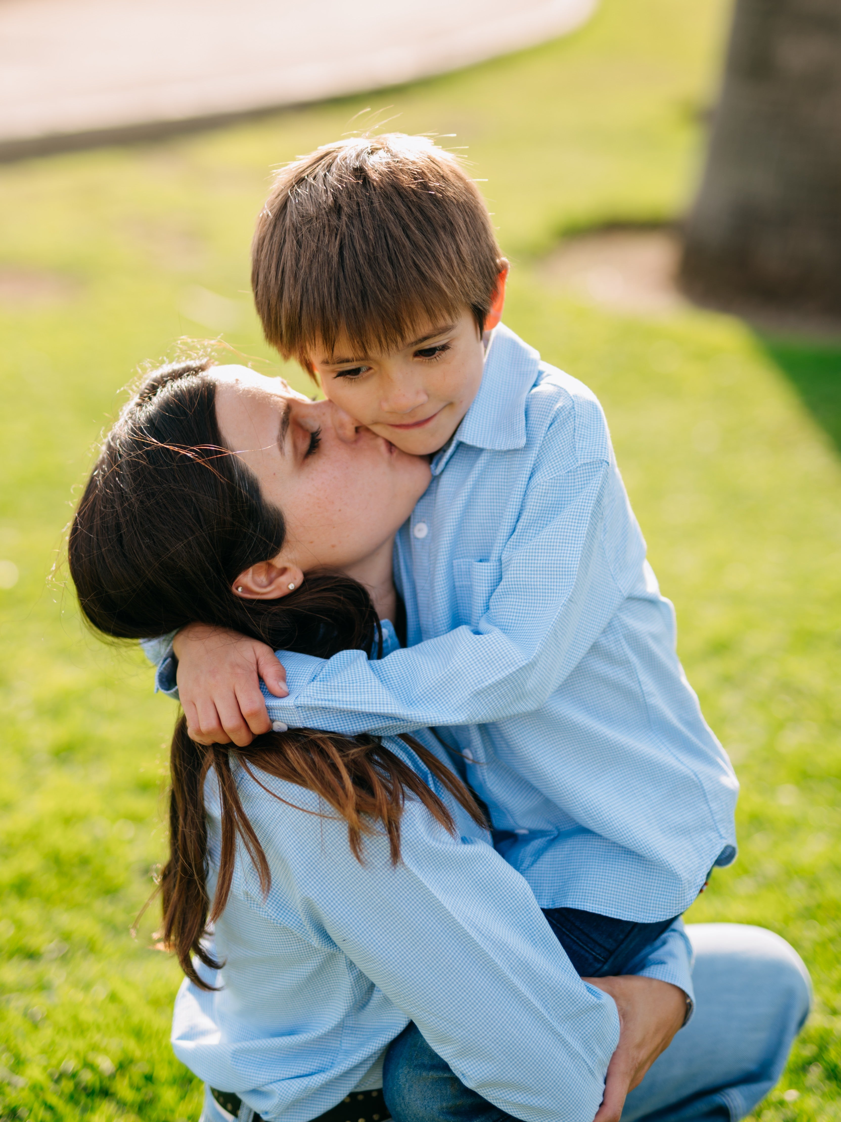 Pack Camisa Vichy Rey Mamá Hijo