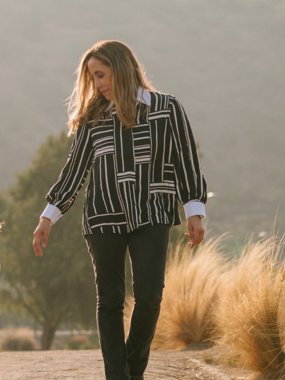 Blusa Mujer Celeste