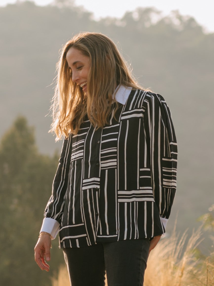 Blusa Mujer Celeste